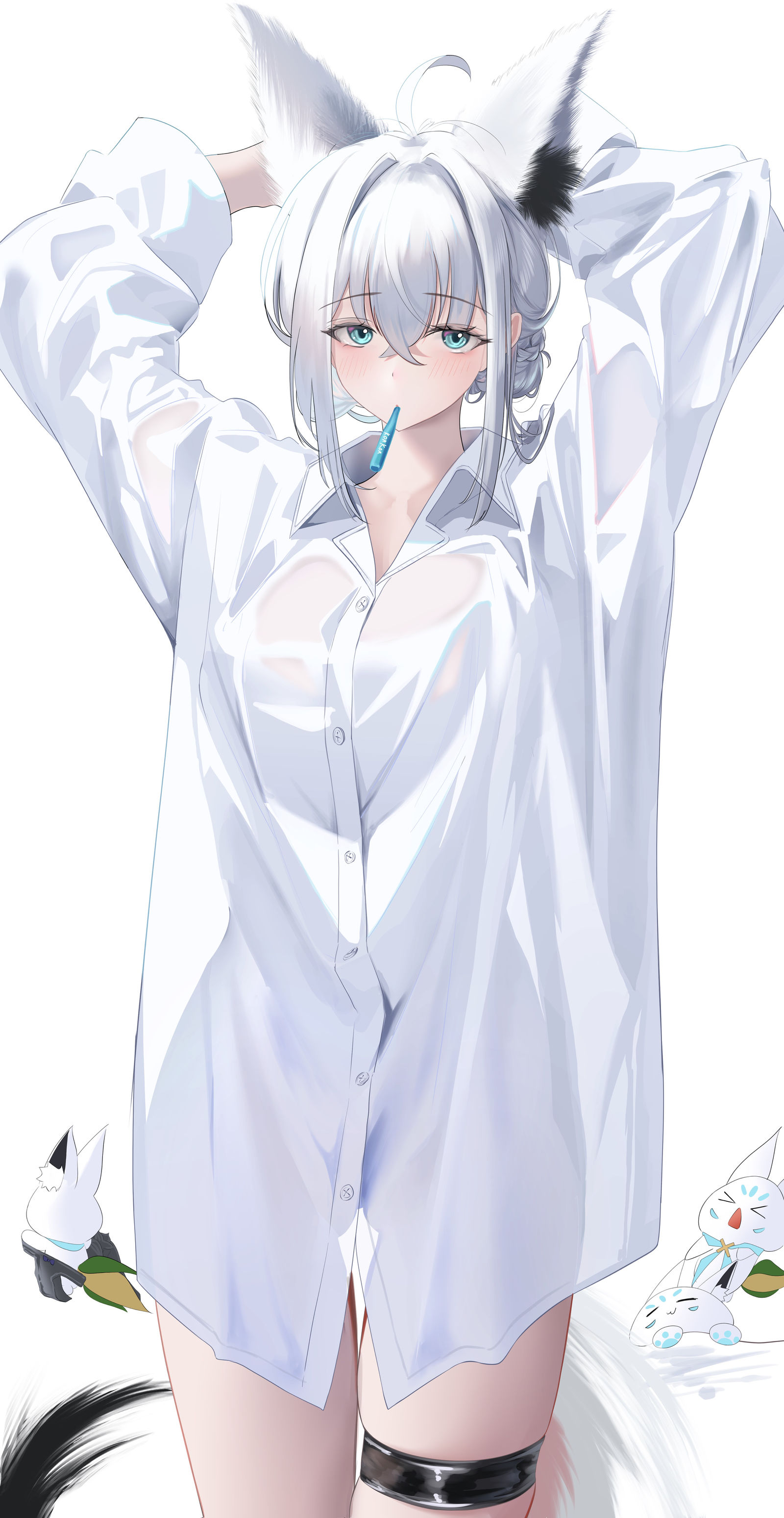 すこん部のシャツおっきい插画图片壁纸