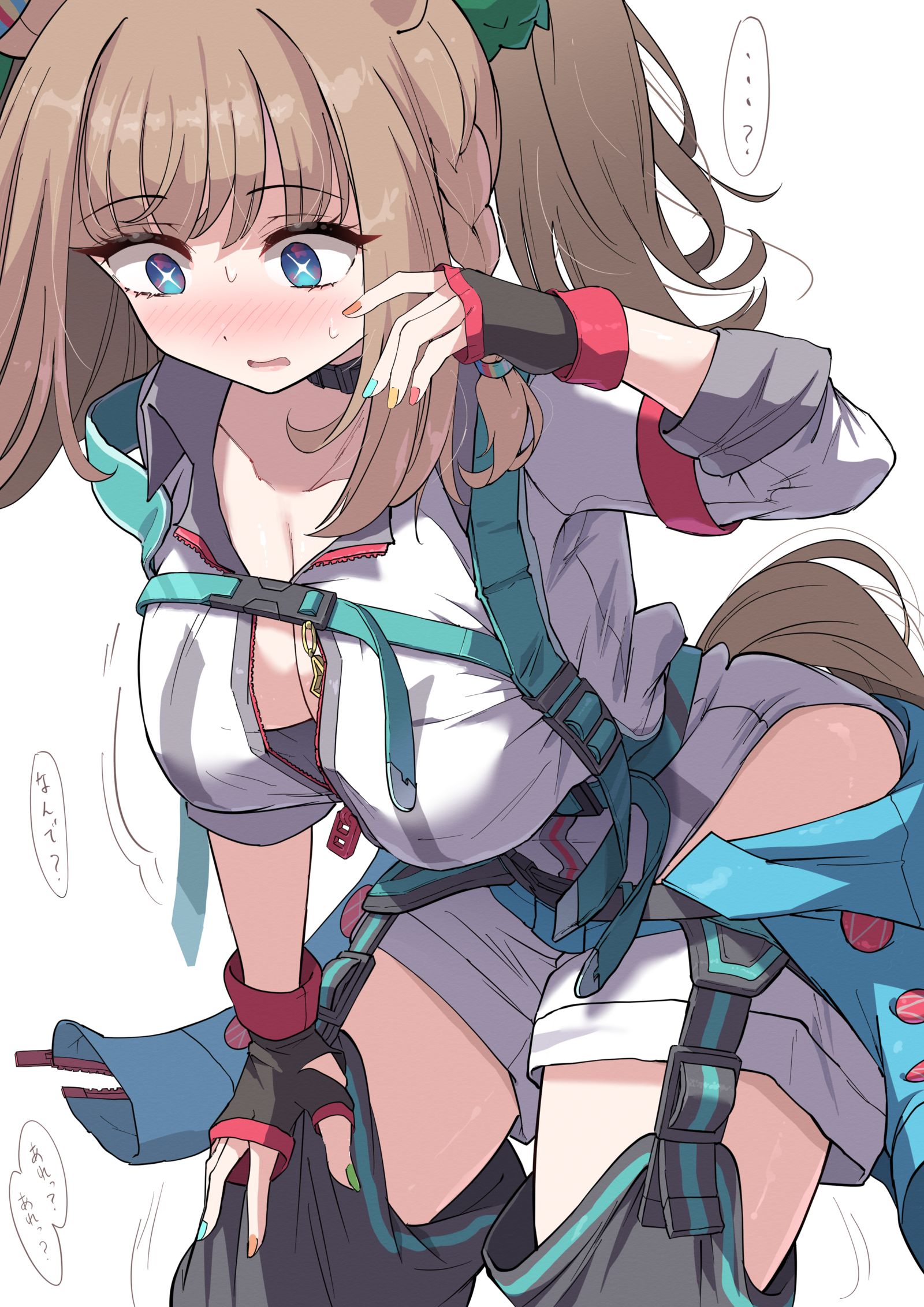 ブラストワンピース衣装のアーモンドアイ插画图片壁纸