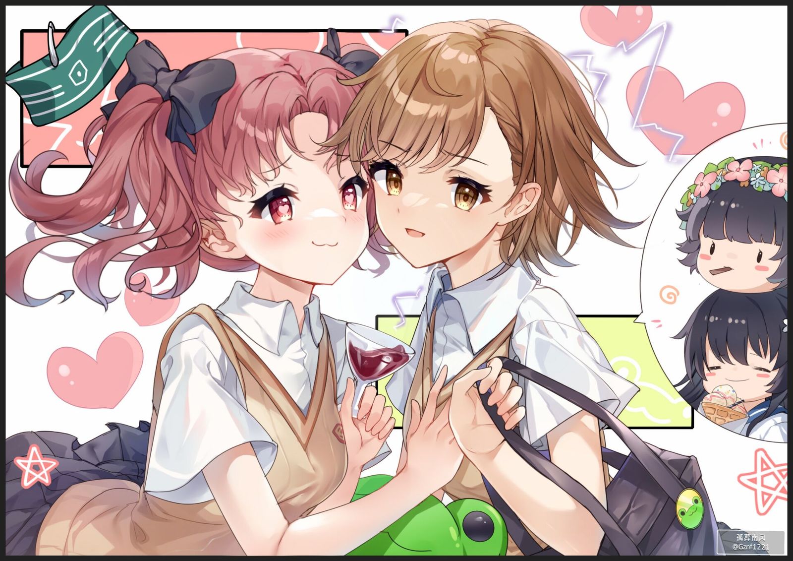 某科学的超电磁炮插画图片壁纸