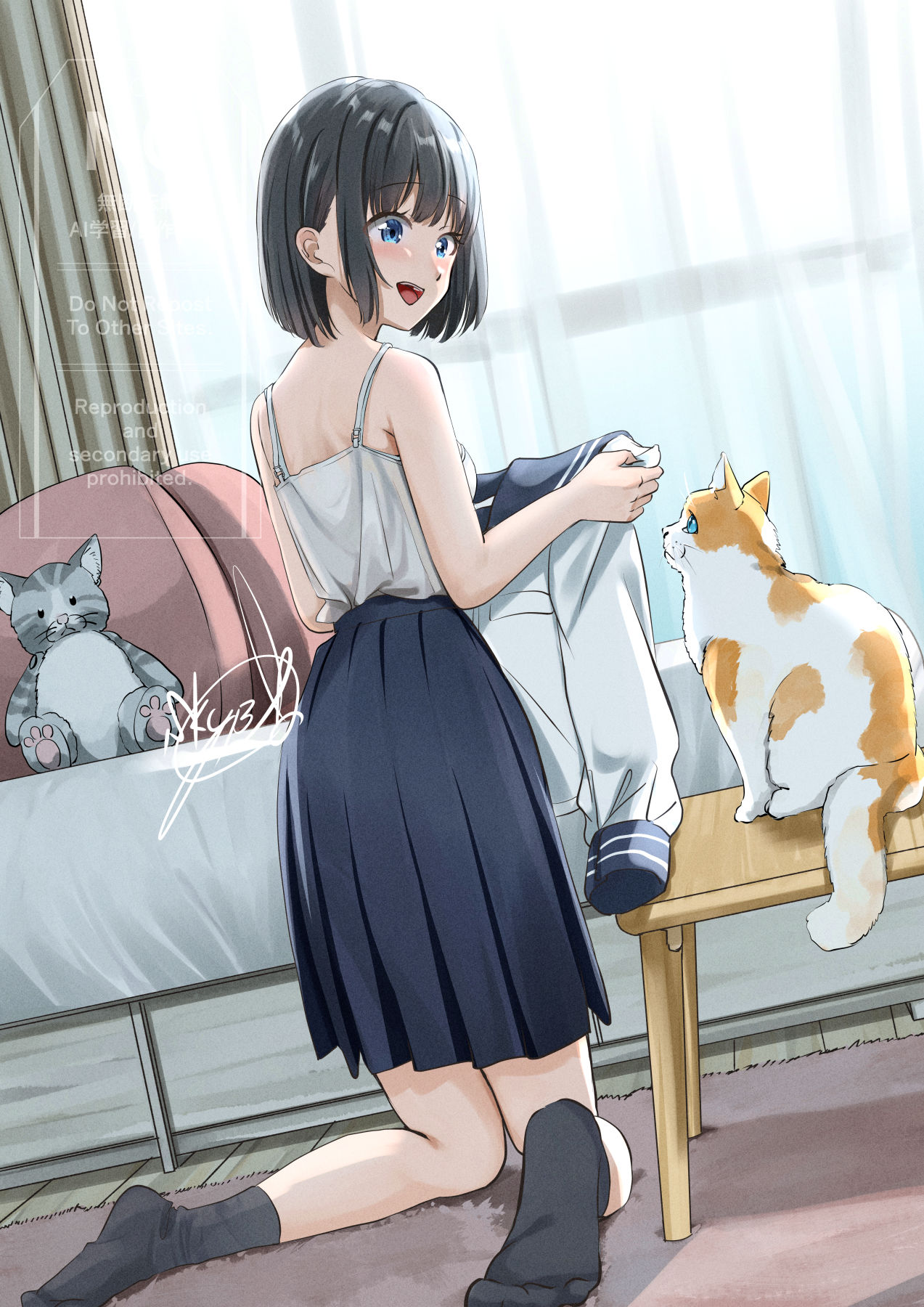 今日から新しい制服！插画图片壁纸