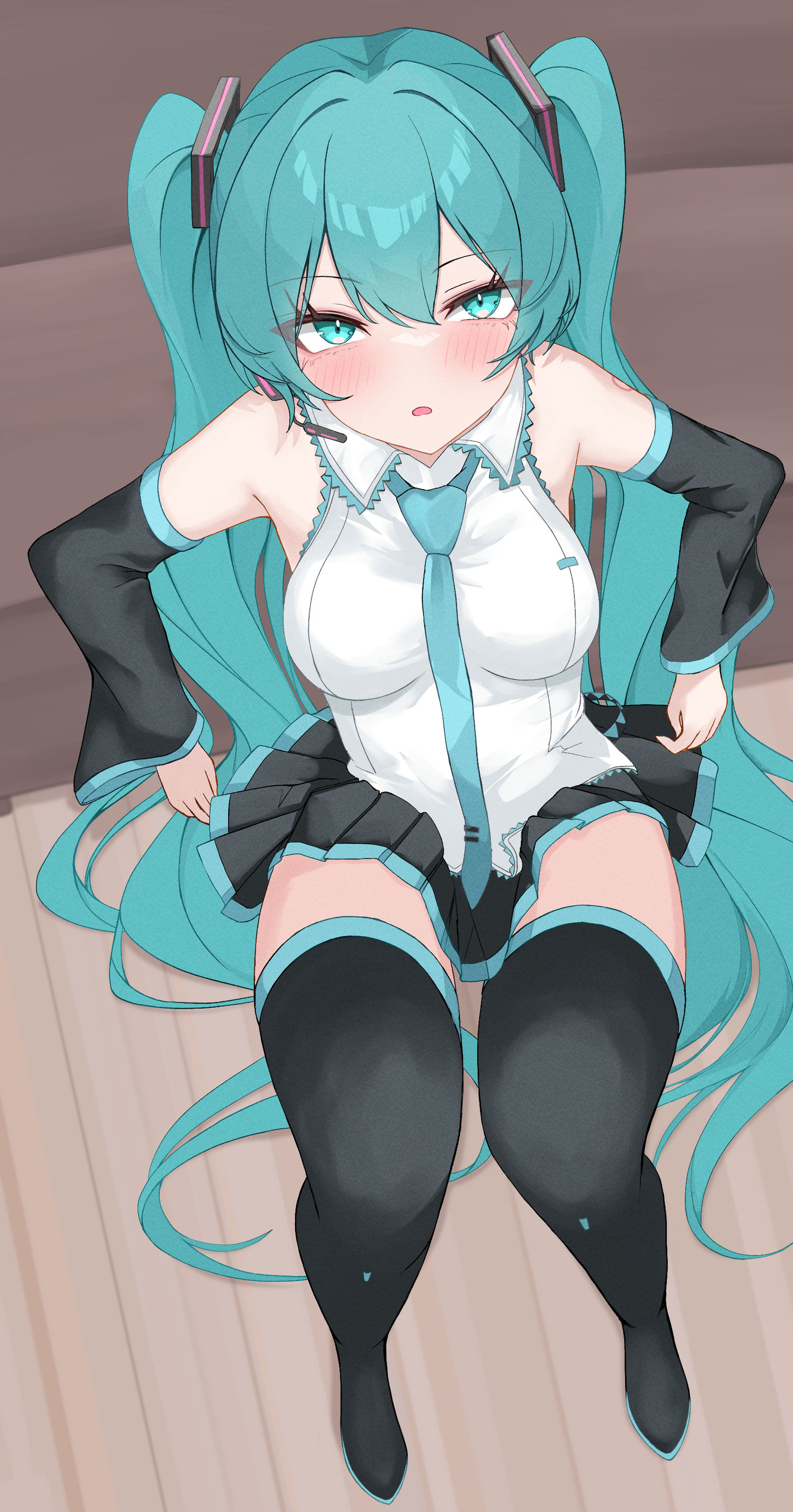 だらだら初音ミクさん头像同人高清图