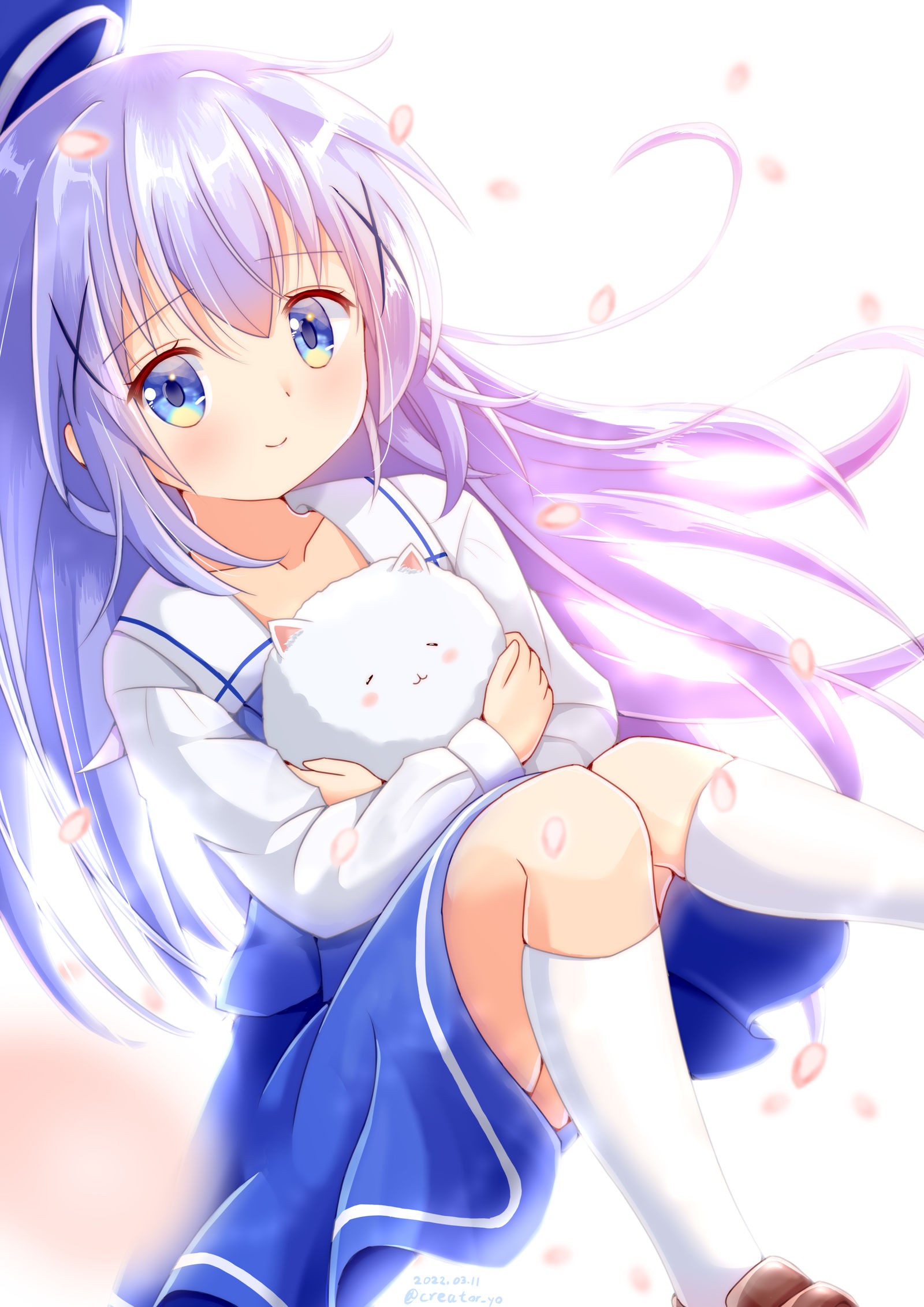 チノちゃんと毛玉と桜