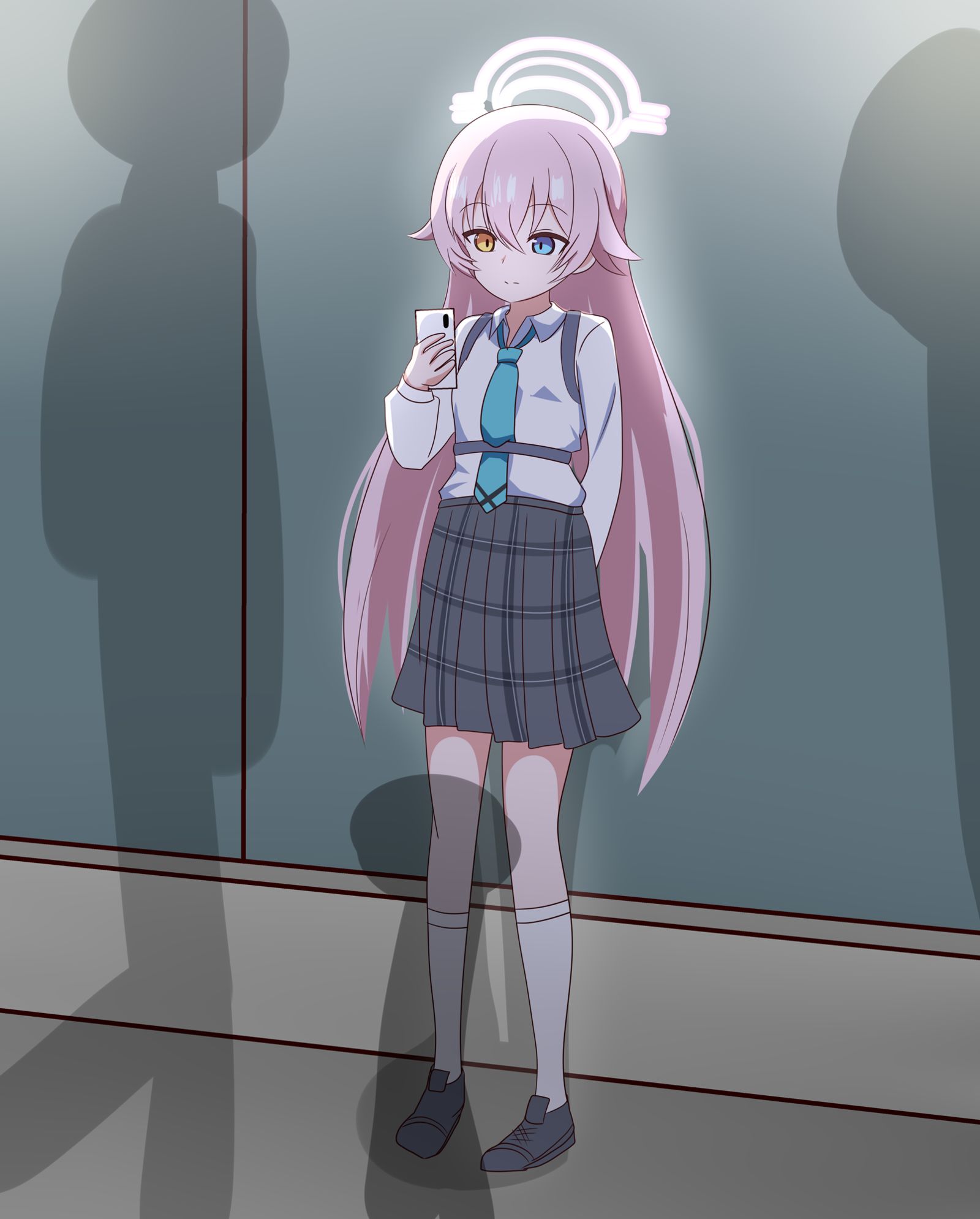 マッチングアプリだよホシノちゃん插画图片壁纸
