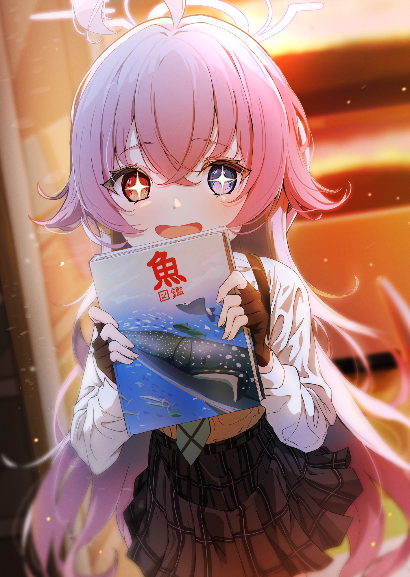 小鳥遊ホシノと図書館行ったよ