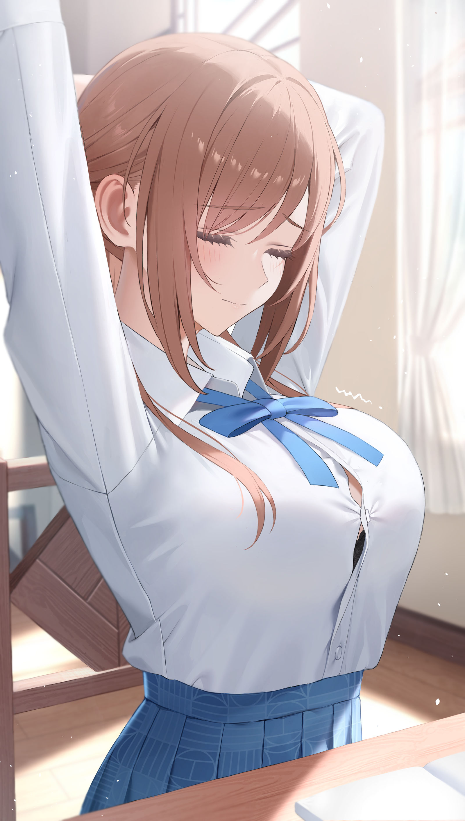 伸びー插画图片壁纸