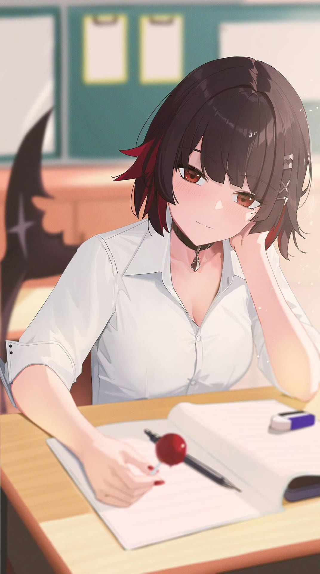 艾莲乔的进口棒棒糖插画图片壁纸