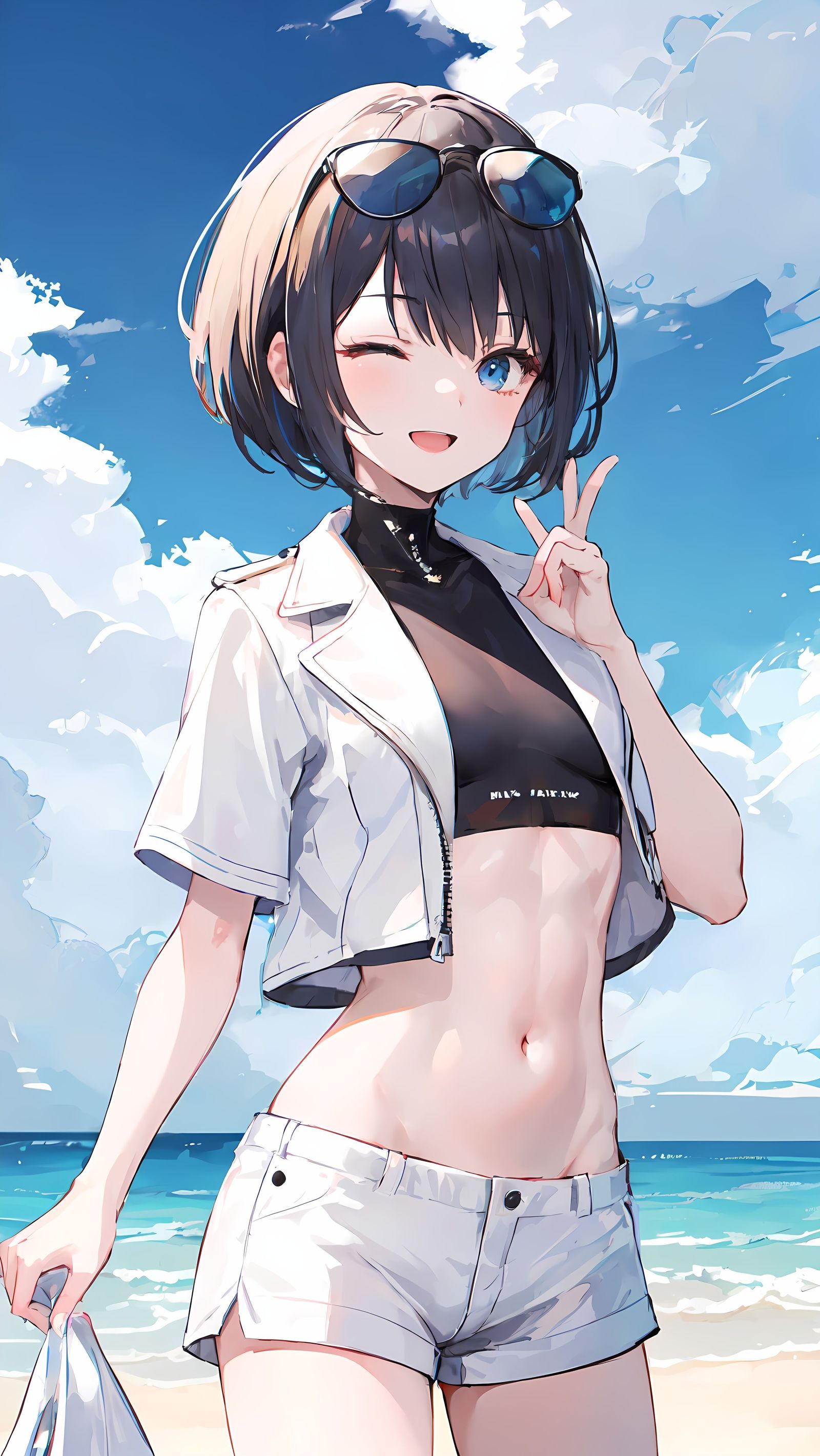 海边度假插画图片壁纸