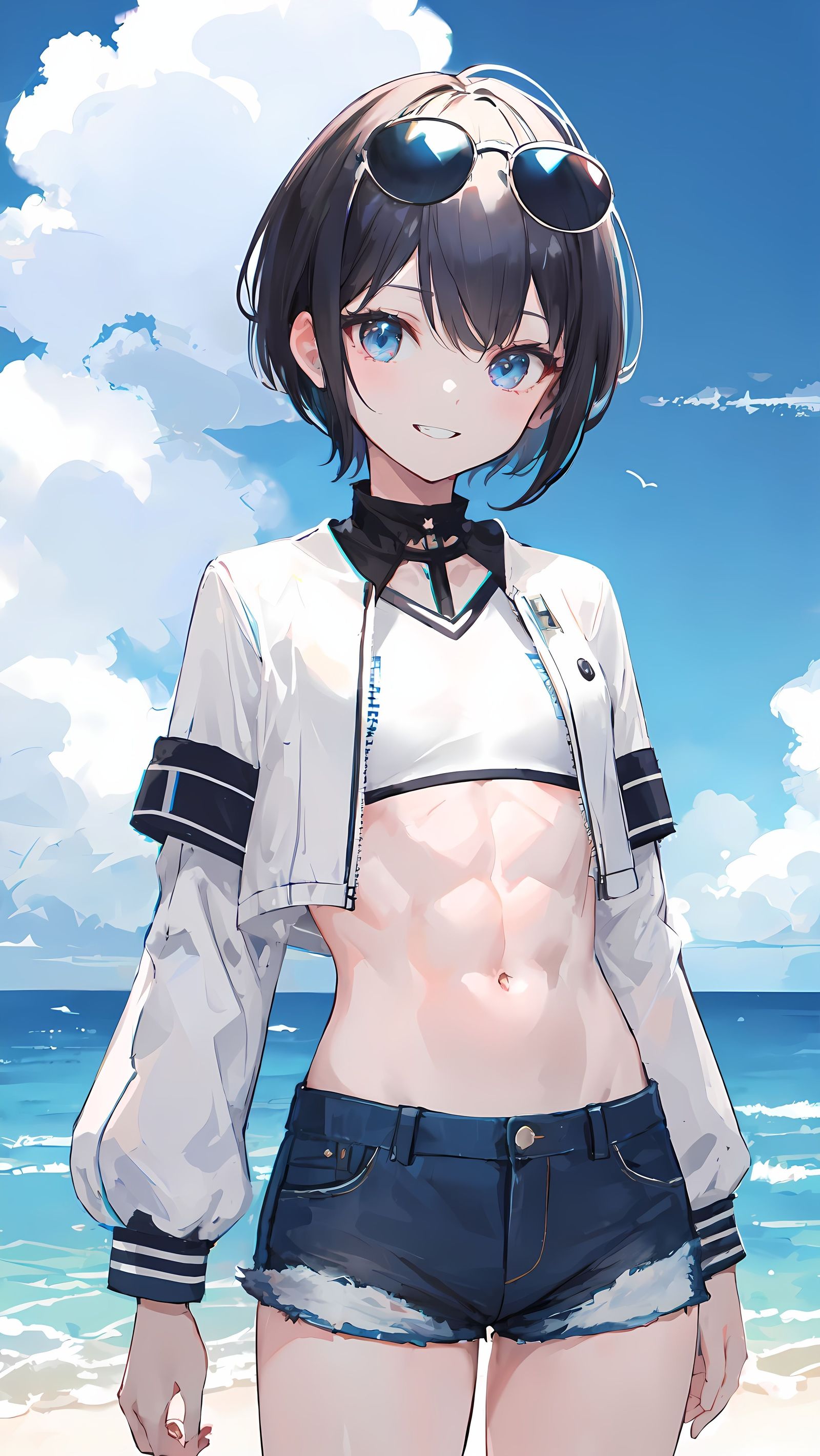 海边度假插画图片壁纸