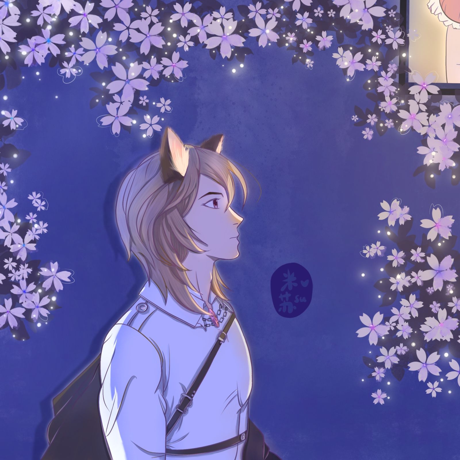 夜色小狼王头像同人高清图