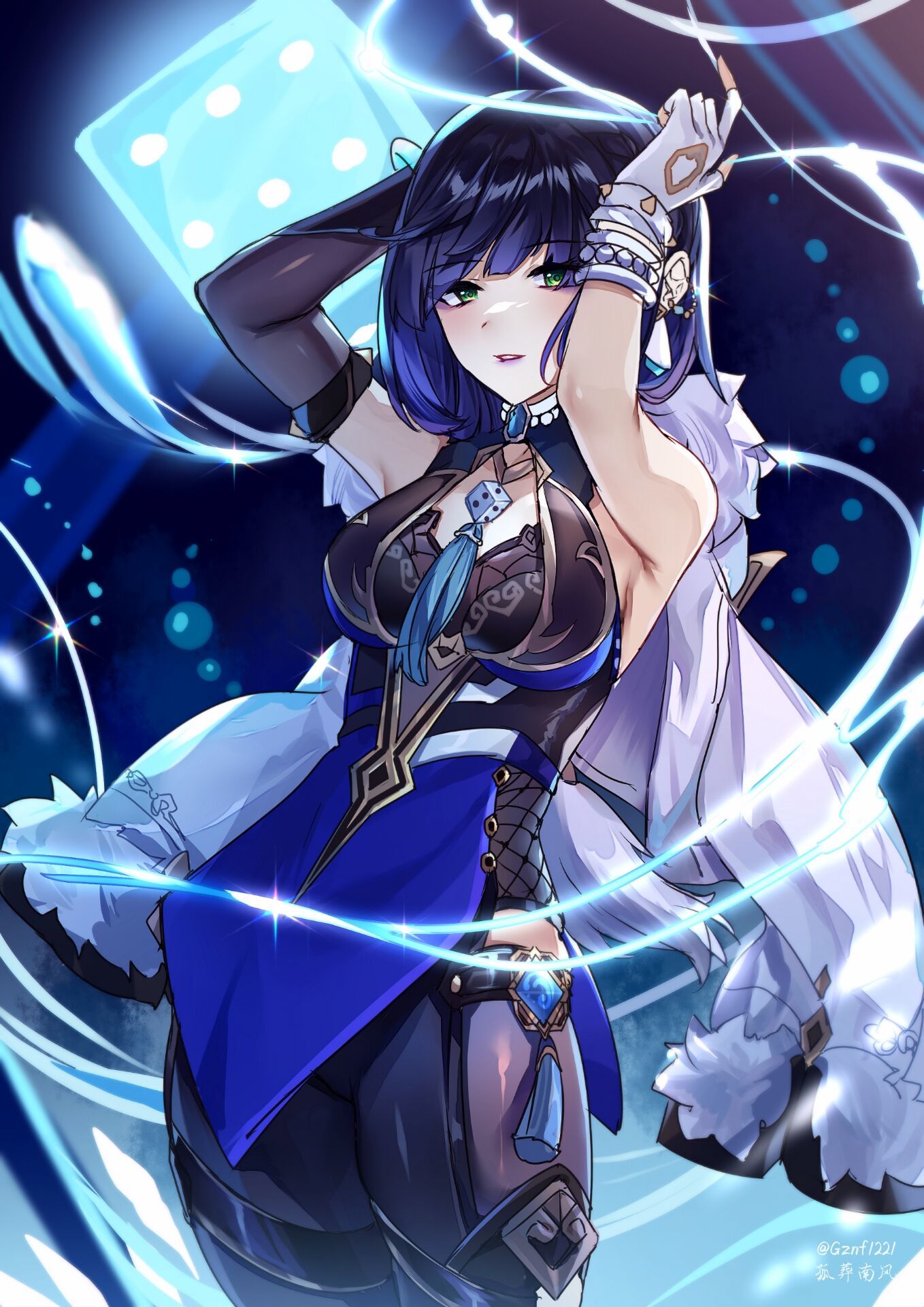 夜兰插画图片壁纸