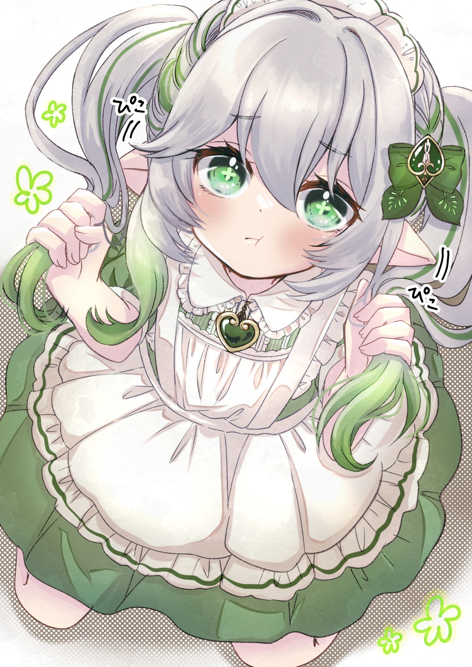 ツインテメイドナヒーダ 插画图片壁纸