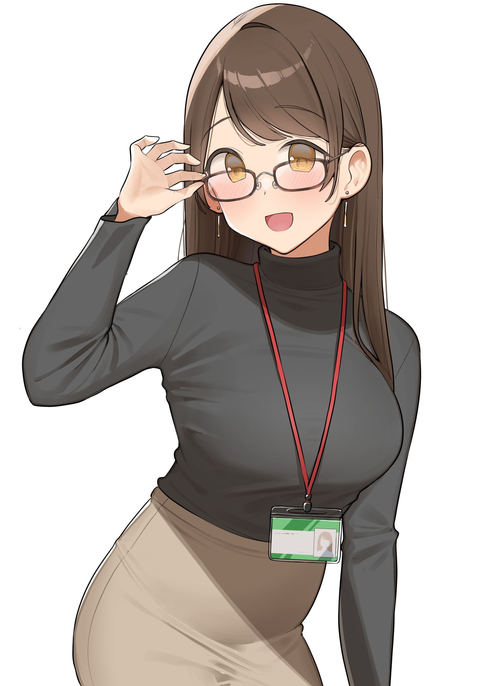 OLちゃん「眼鏡...どうかな？？」头像同人高清图