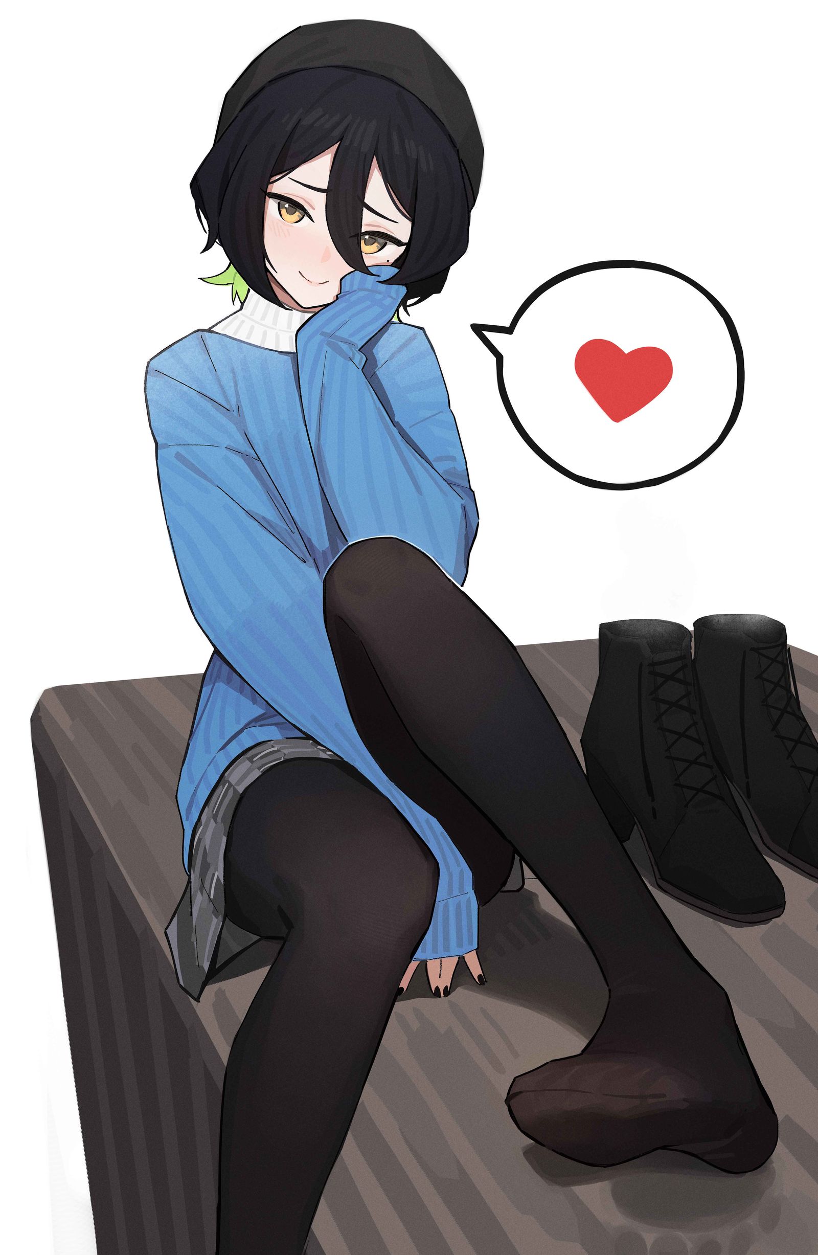 裤袜杨桃-色紧身裤脚掌