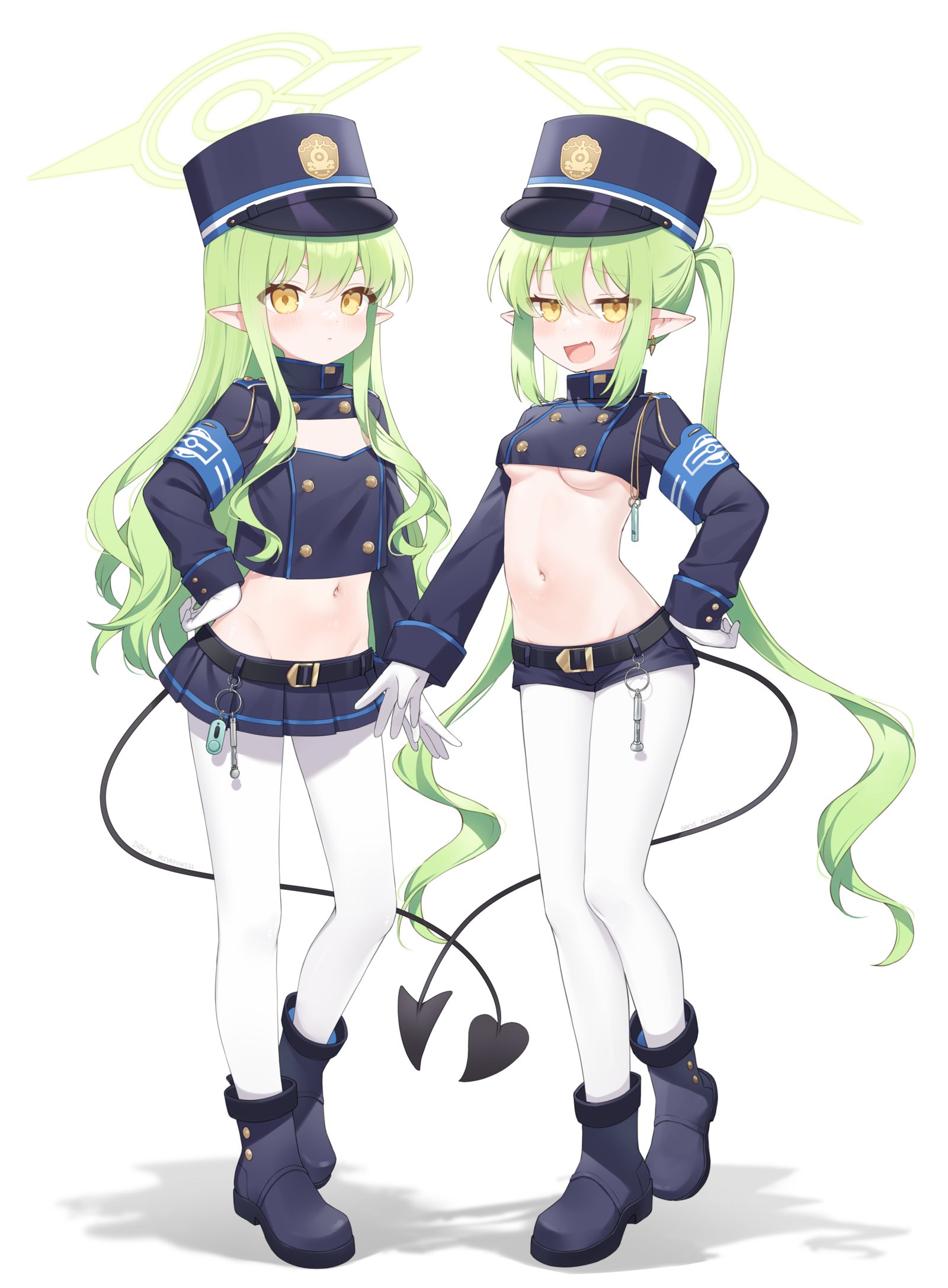 鉄道双子插画图片壁纸