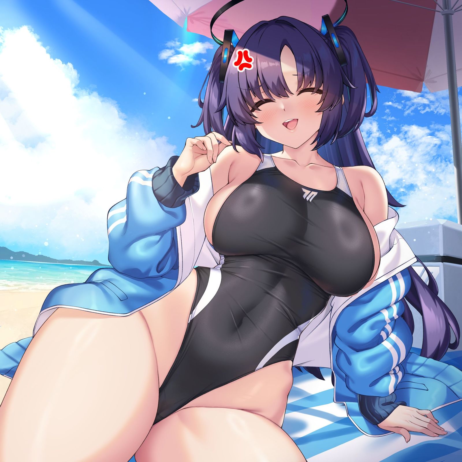 水着ユウカ插画图片壁纸