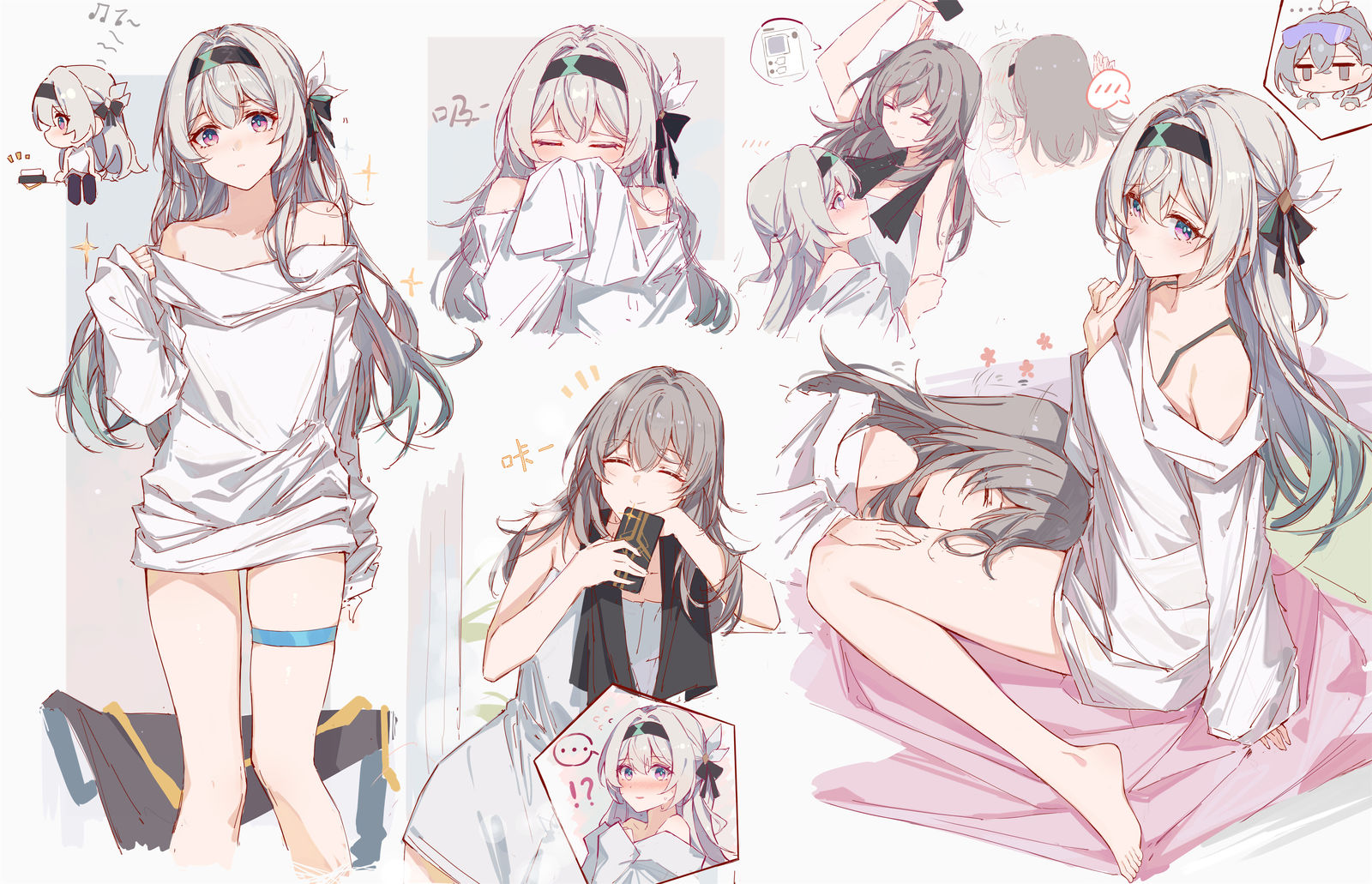 【动态壁纸】偷穿星衣服的流萤头像同人高清图