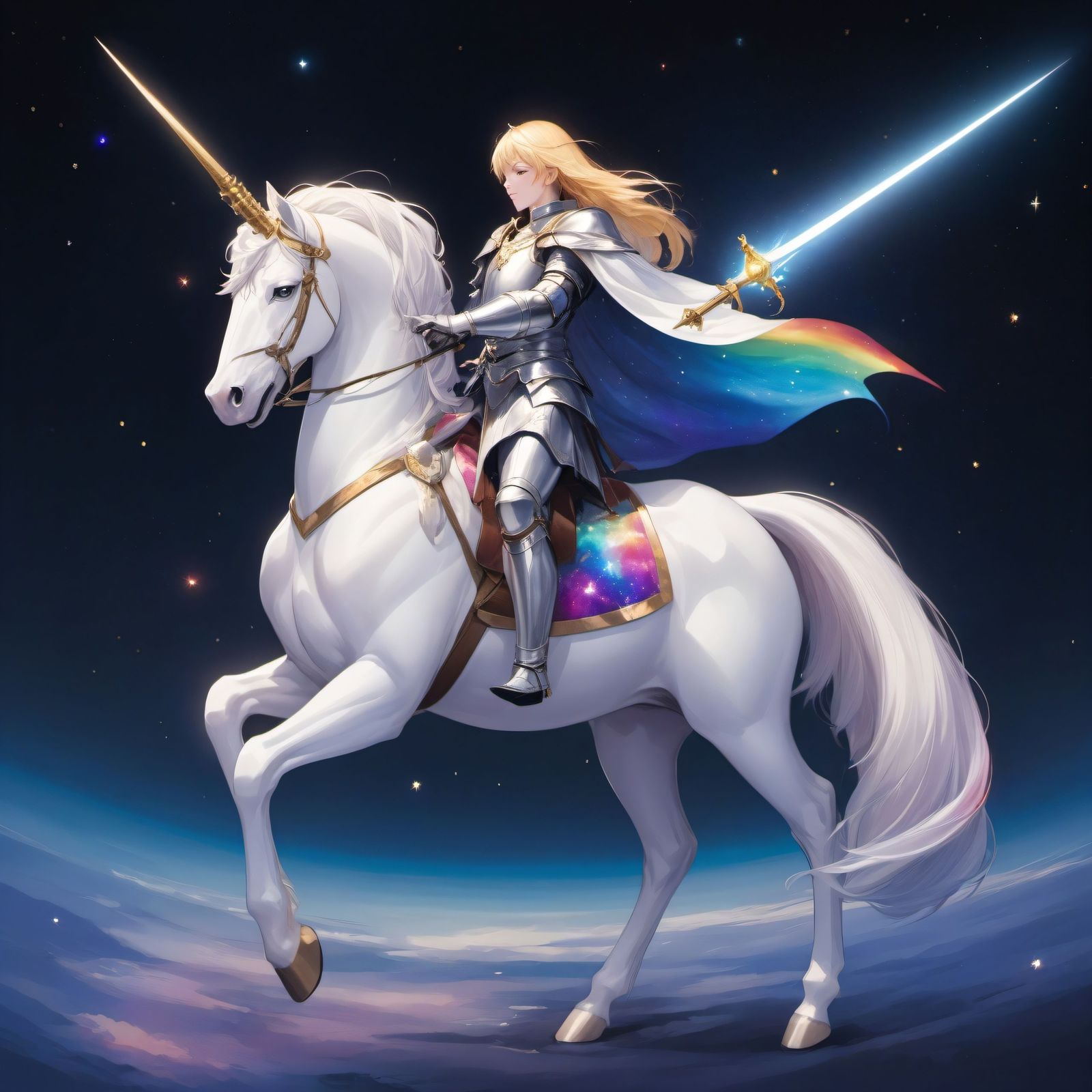 独角兽女骑士头像同人高清图