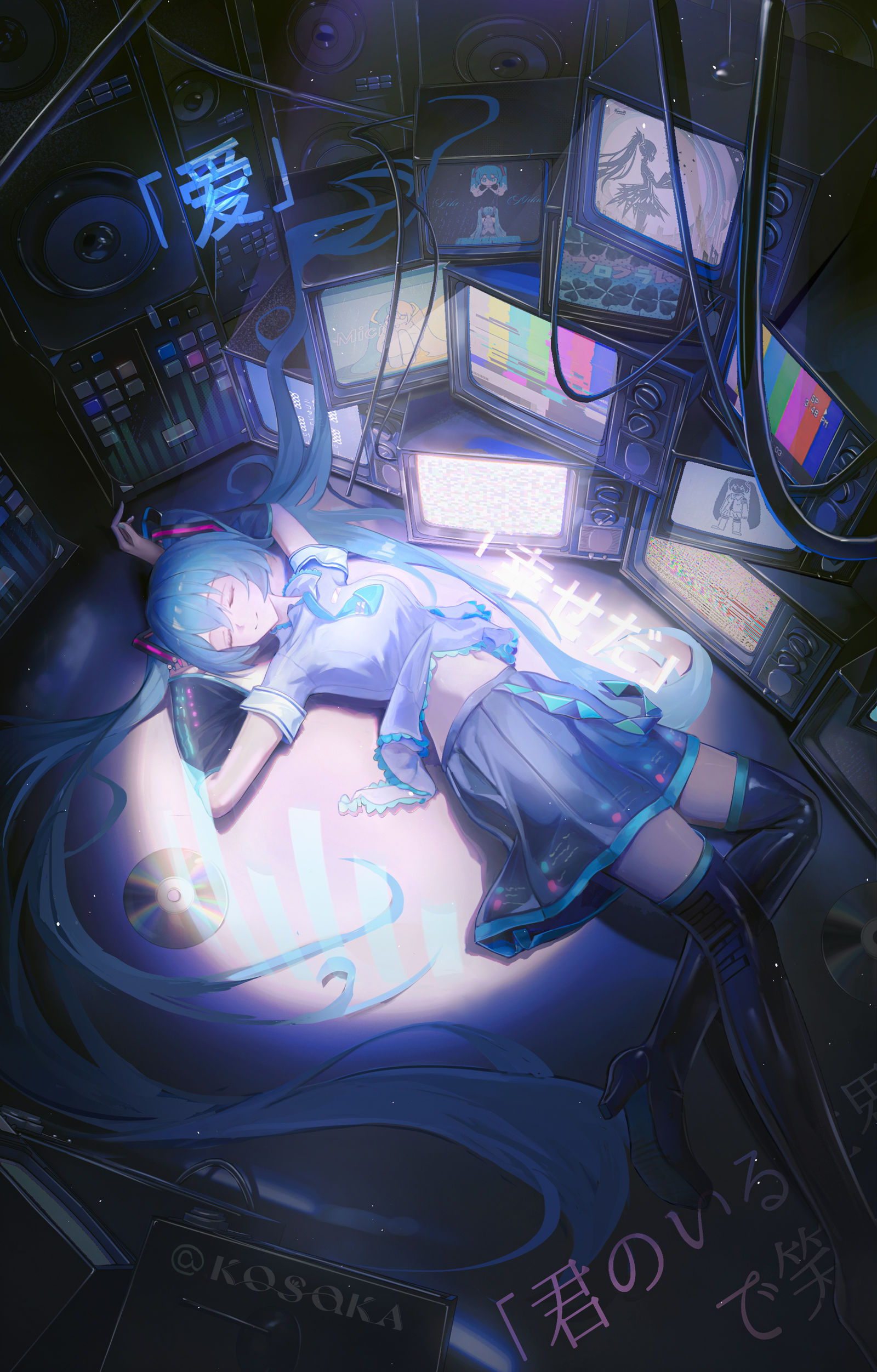 Miku头像同人高清图