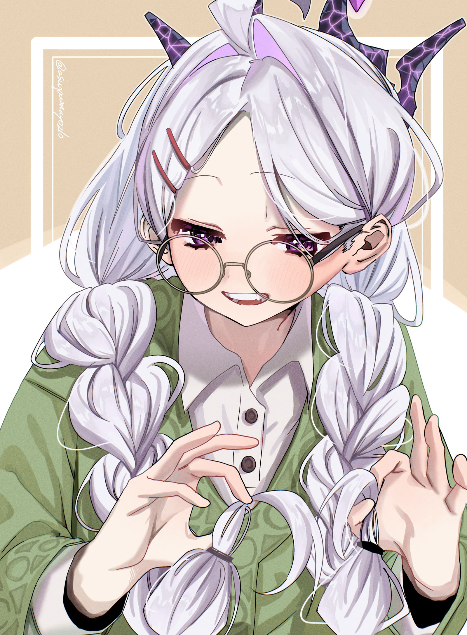三つ編みヒナ头像同人高清图
