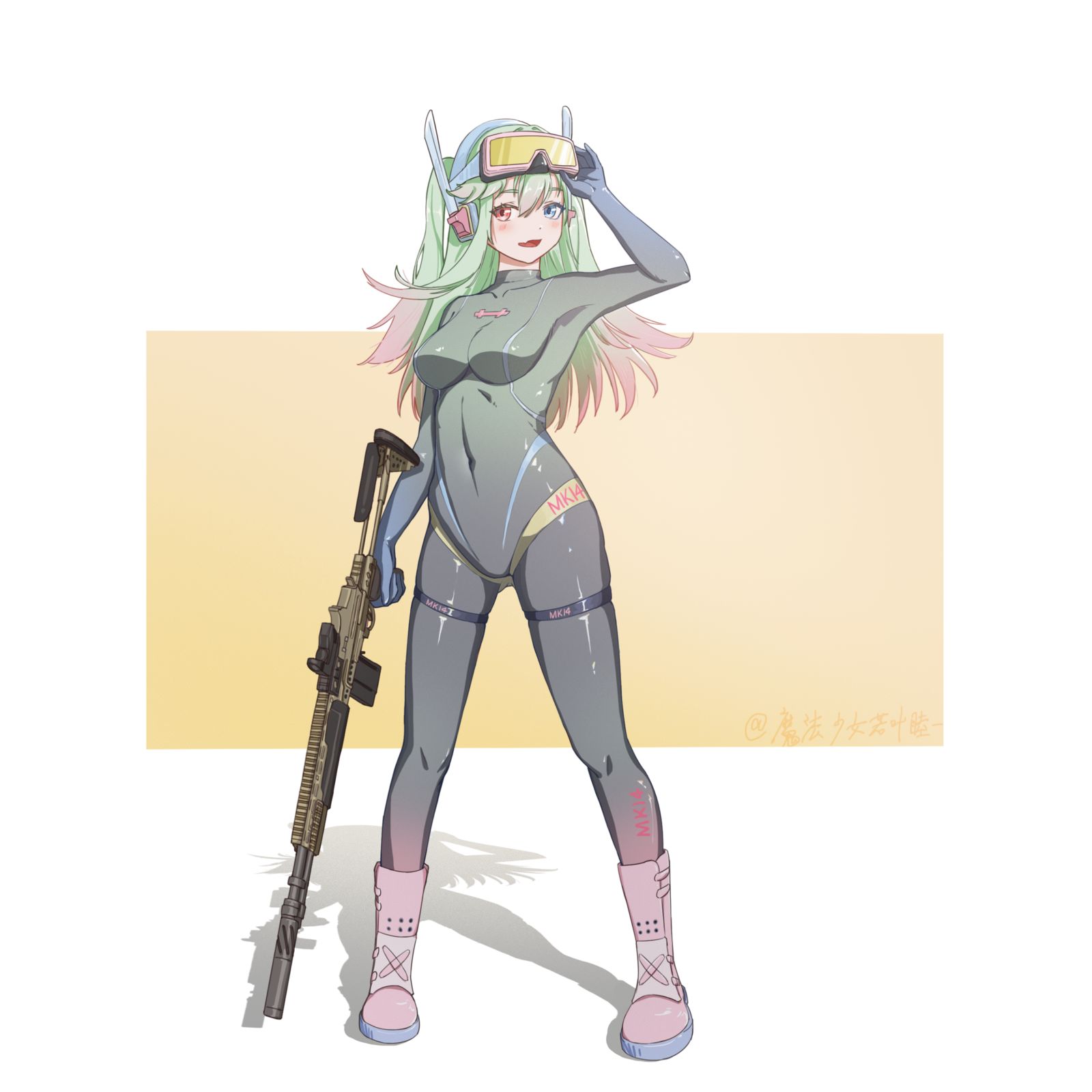 mk14枪娘头像同人高清图