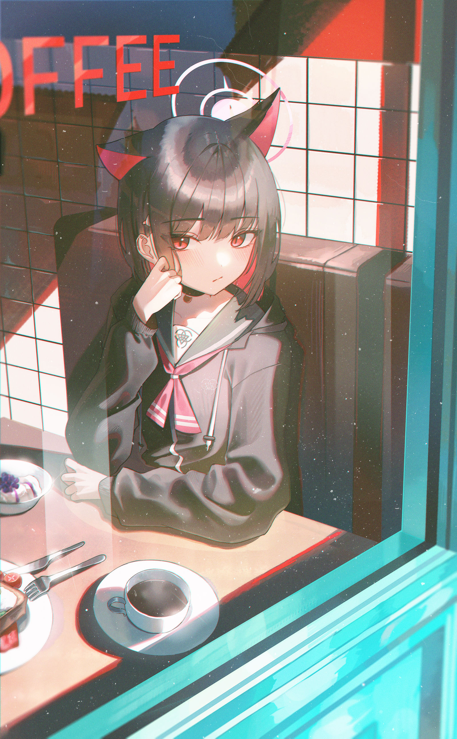 cafe插画图片壁纸