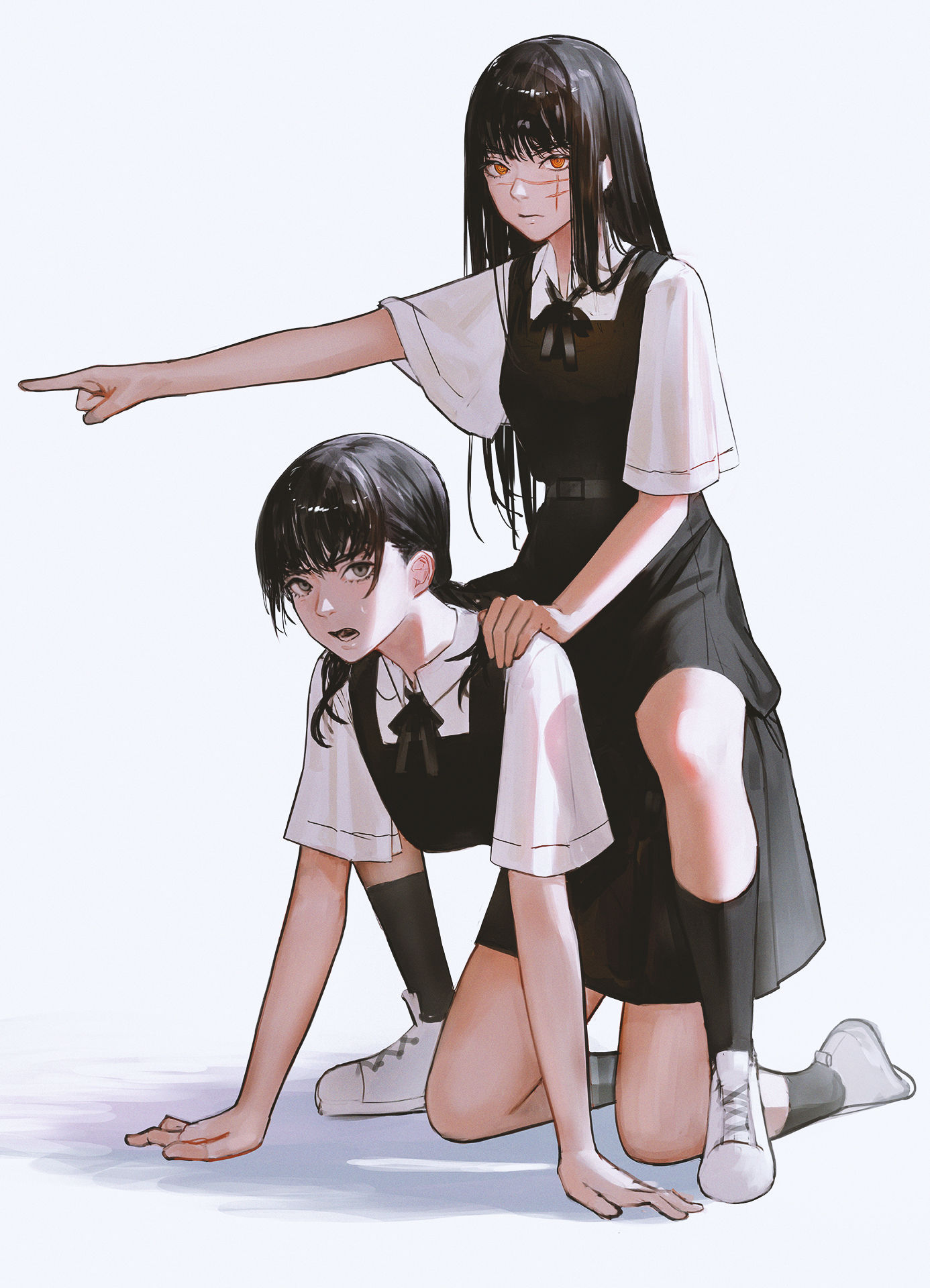 アサ & ヨル插画图片壁纸