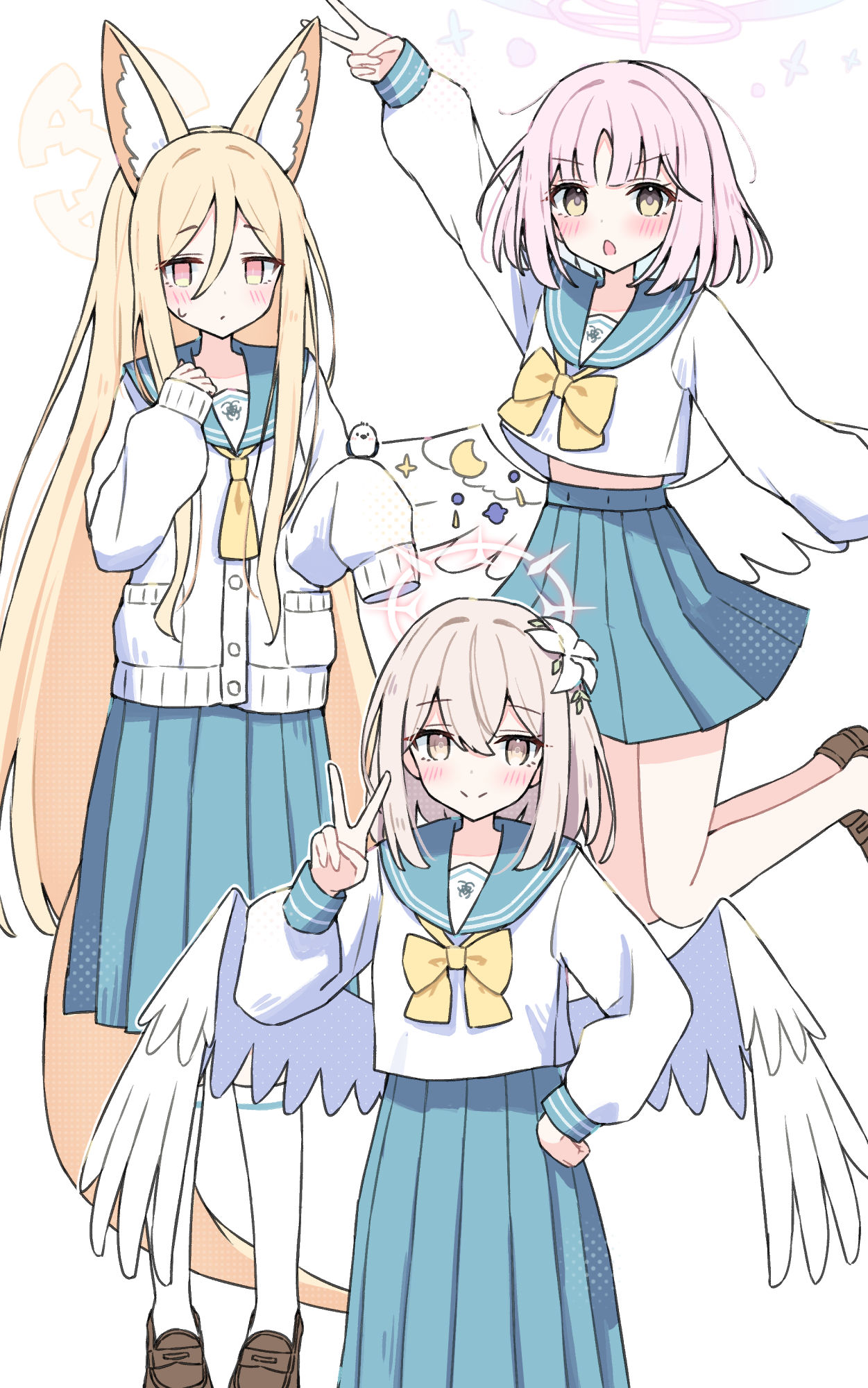 ティーパーティー（中学生）插画图片壁纸