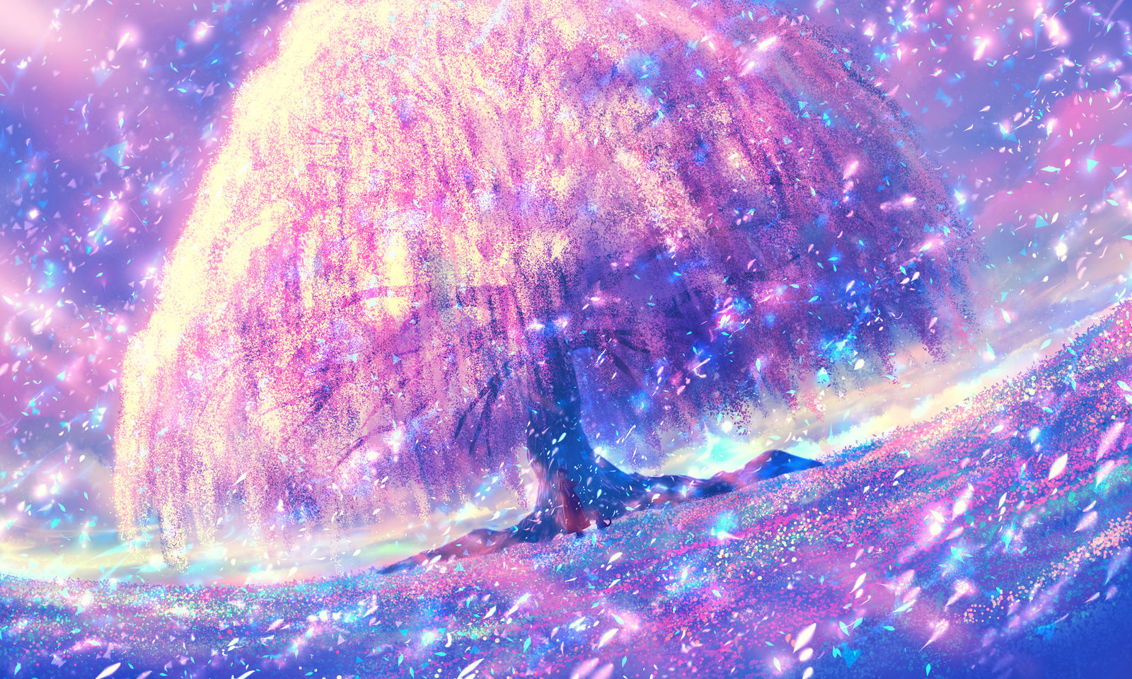 桜夢の風插画图片壁纸