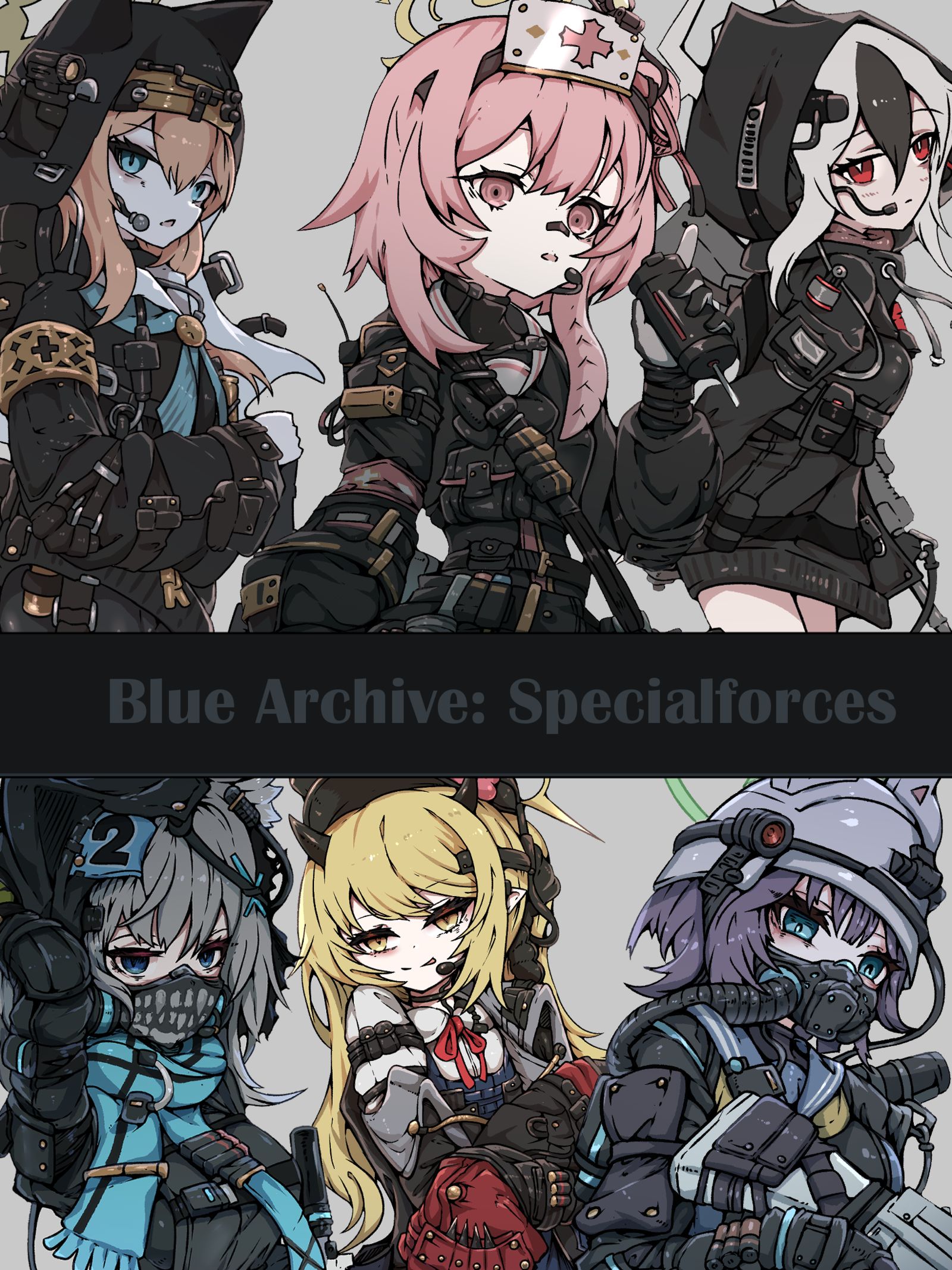 ブルアカ_特殊部隊装備_X(*´-`　)头像同人高清图