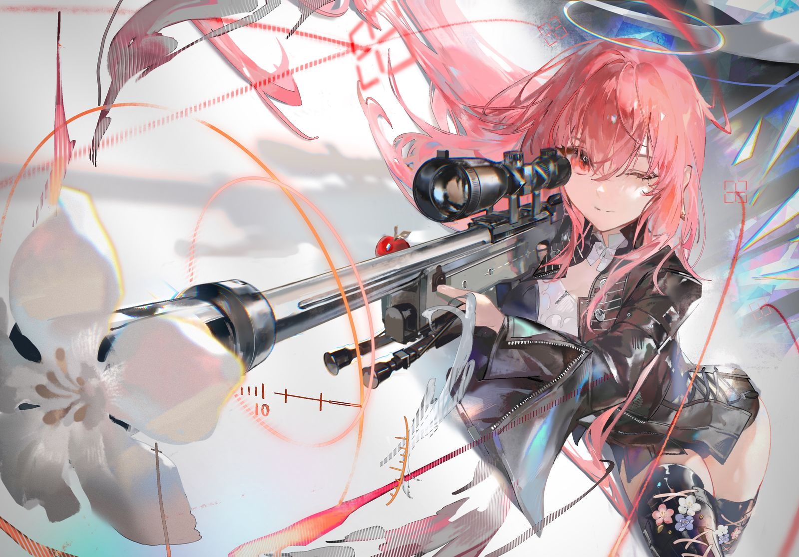 小苹果，今天也拜托你了插画图片壁纸