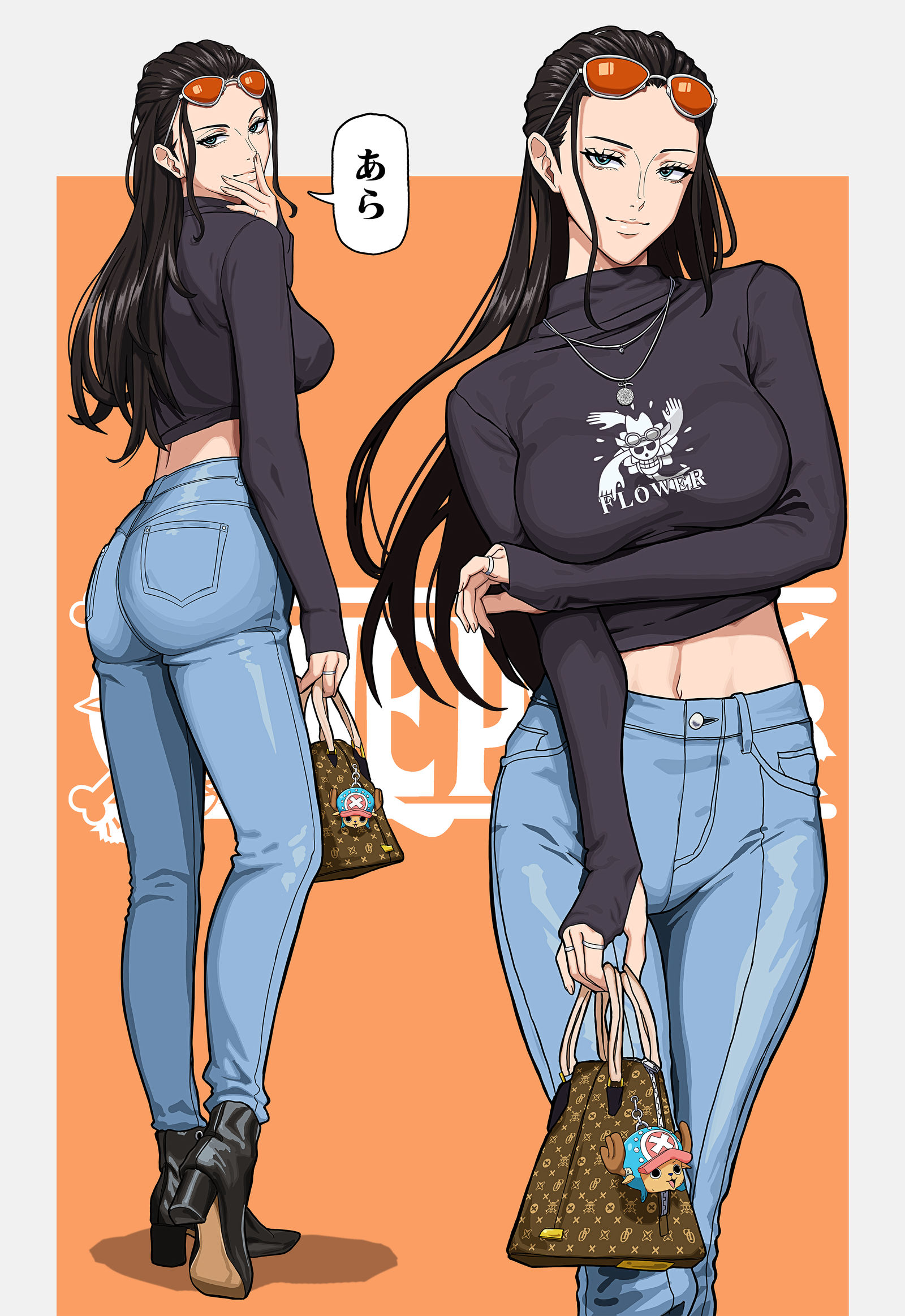 カジュアルなロビン插画图片壁纸