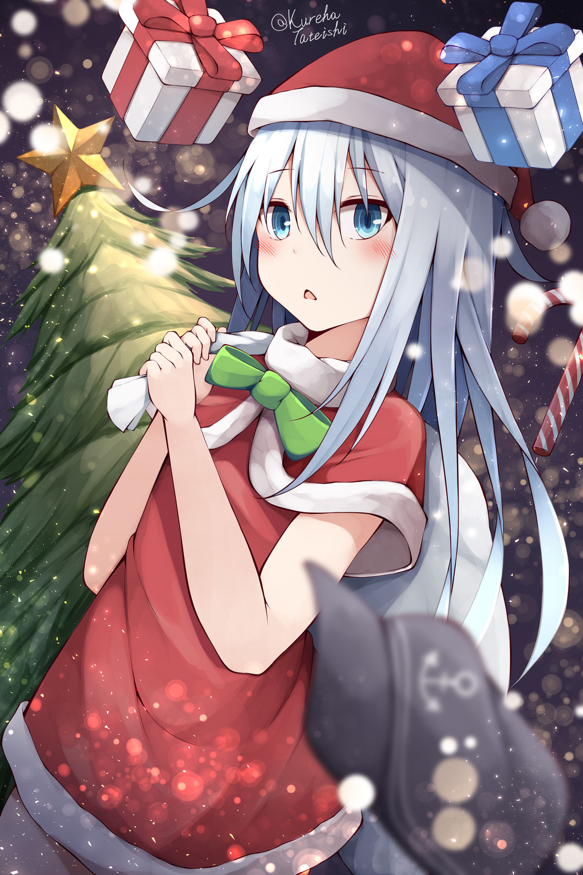 サンタ響ちゃん插画图片壁纸