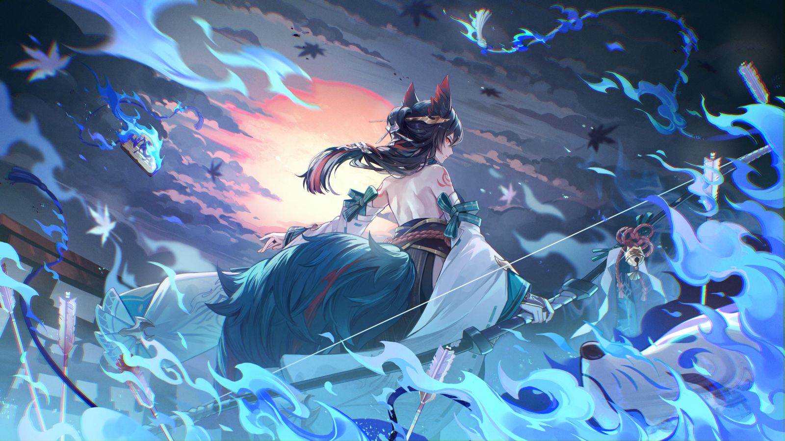 【仕事絵】星の翼　「破魔祓罪」稲插画图片壁纸