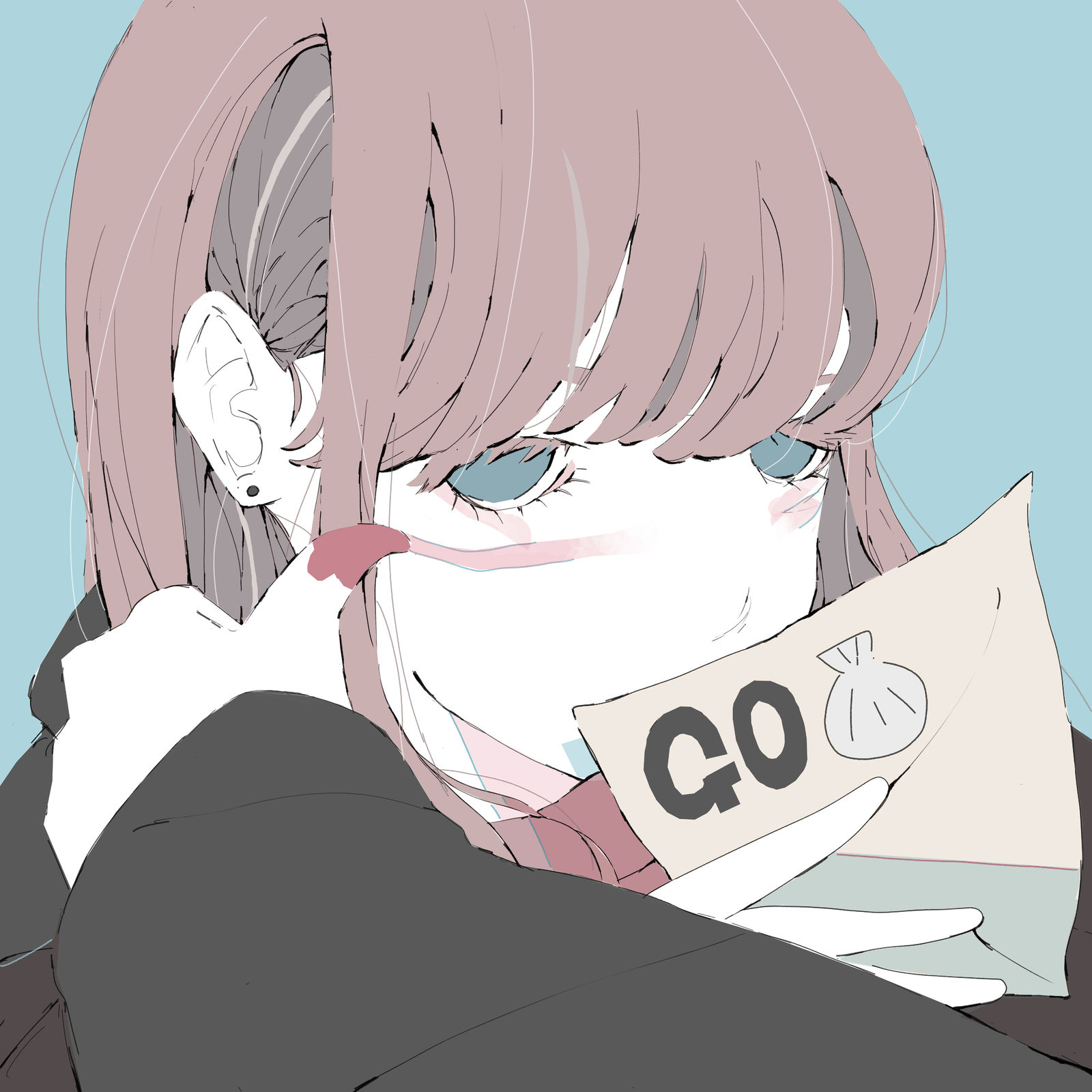 メイクの仕方がめっちゃ豪快（素手）。插画图片壁纸