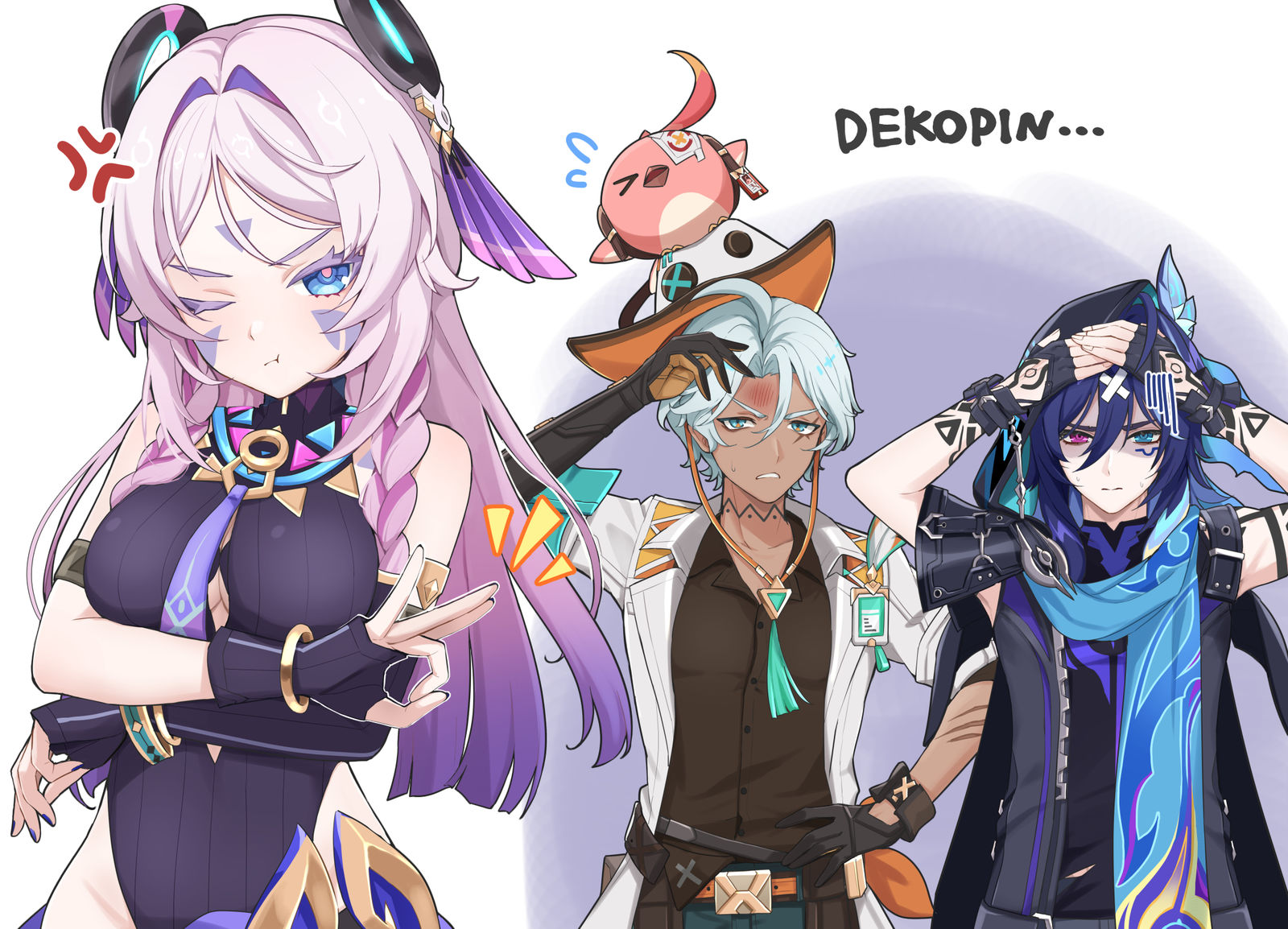 シトラリとオロルンとイファ插画图片壁纸