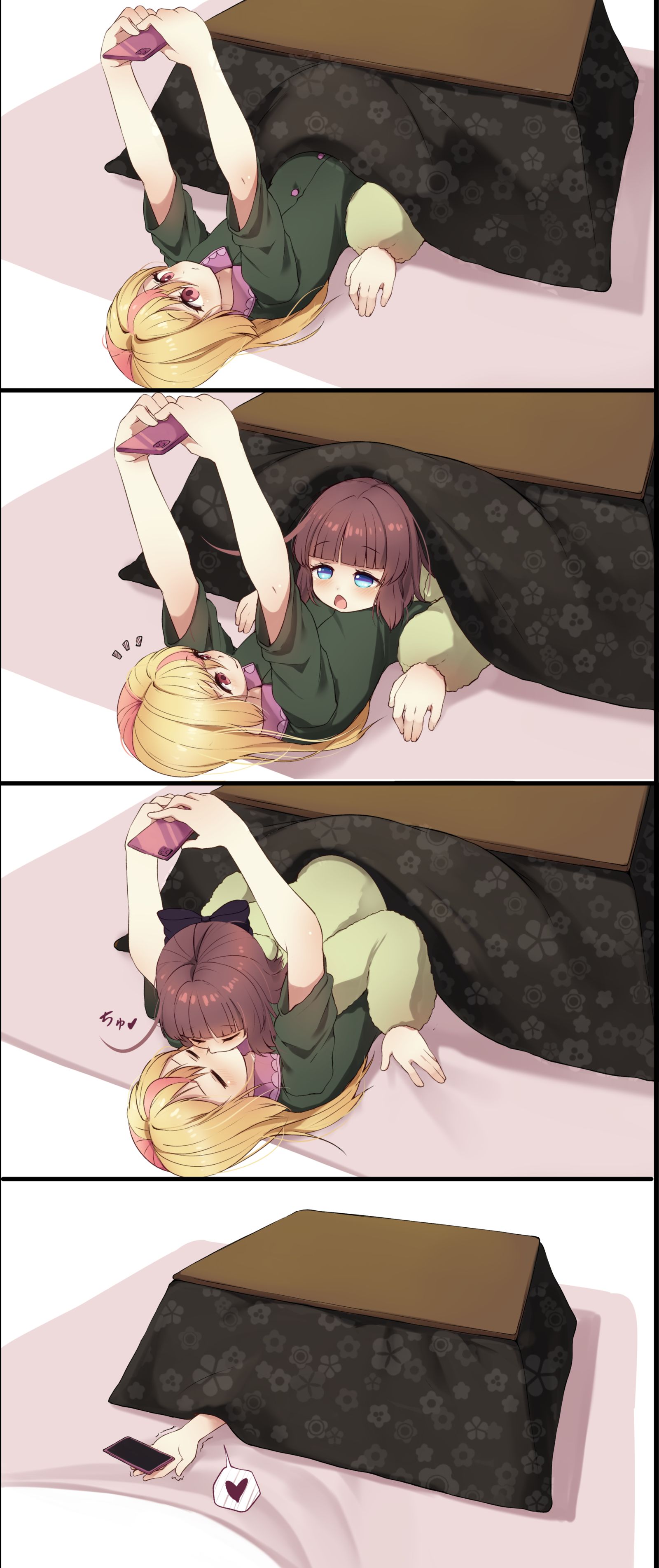 こたつに引きずり込む天使