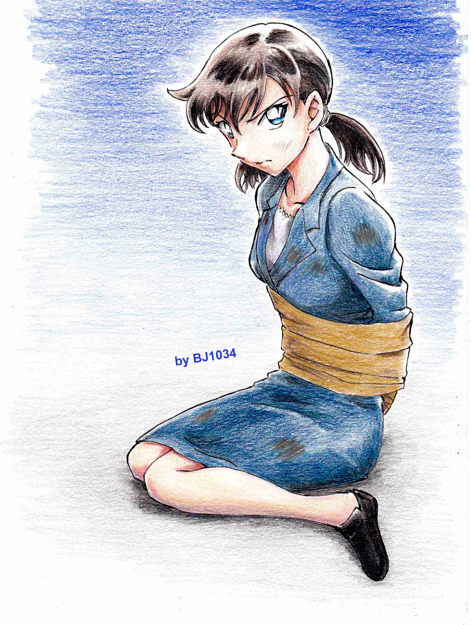 拘束される三池苗子