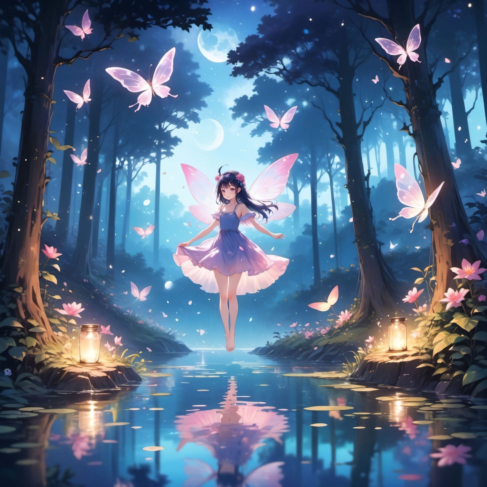 月光下的精灵头像同人高清图