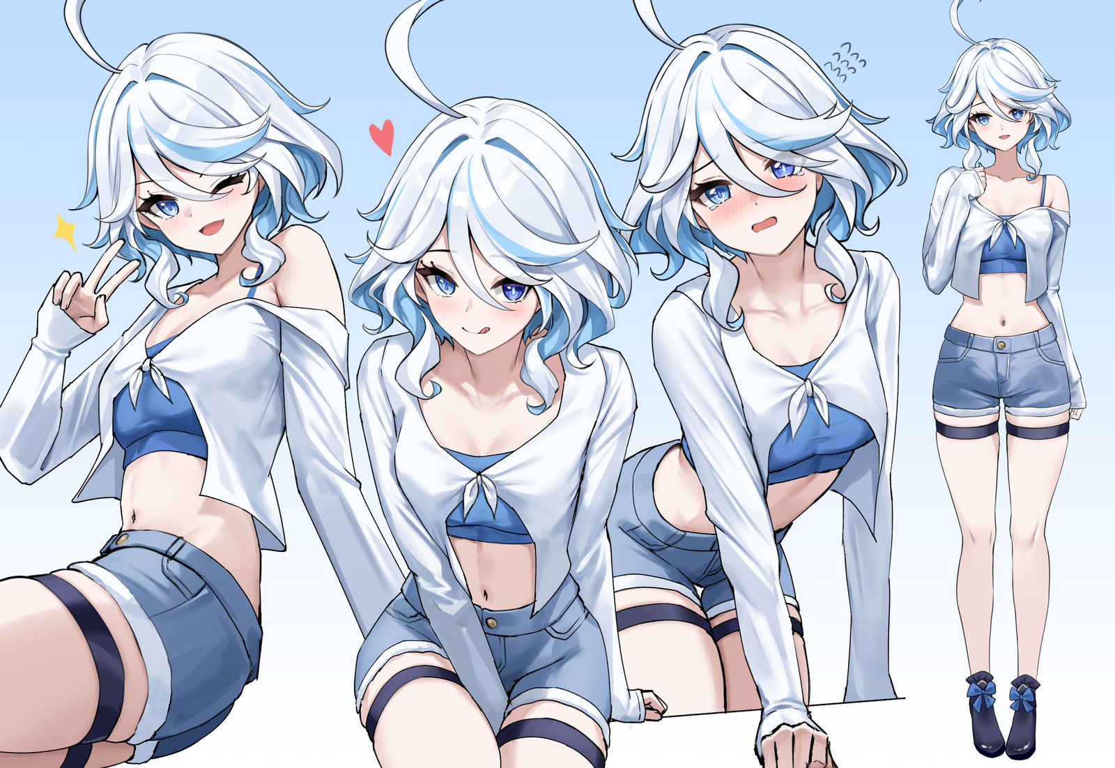 furina私服插画图片壁纸