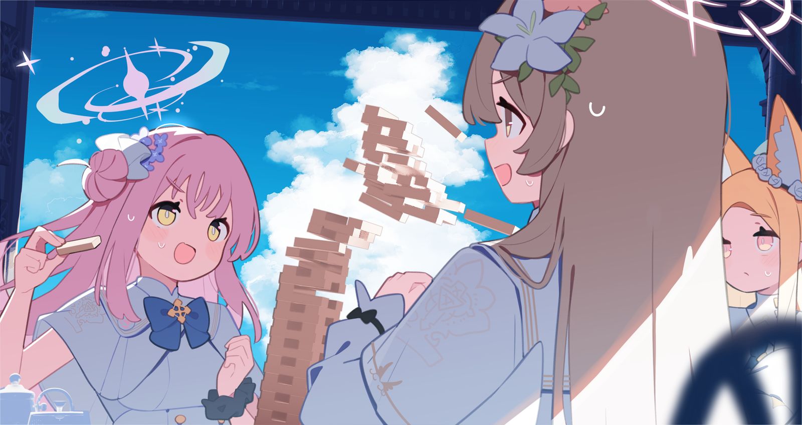 ティーパーティー ~ジェンガを添えて~插画图片壁纸