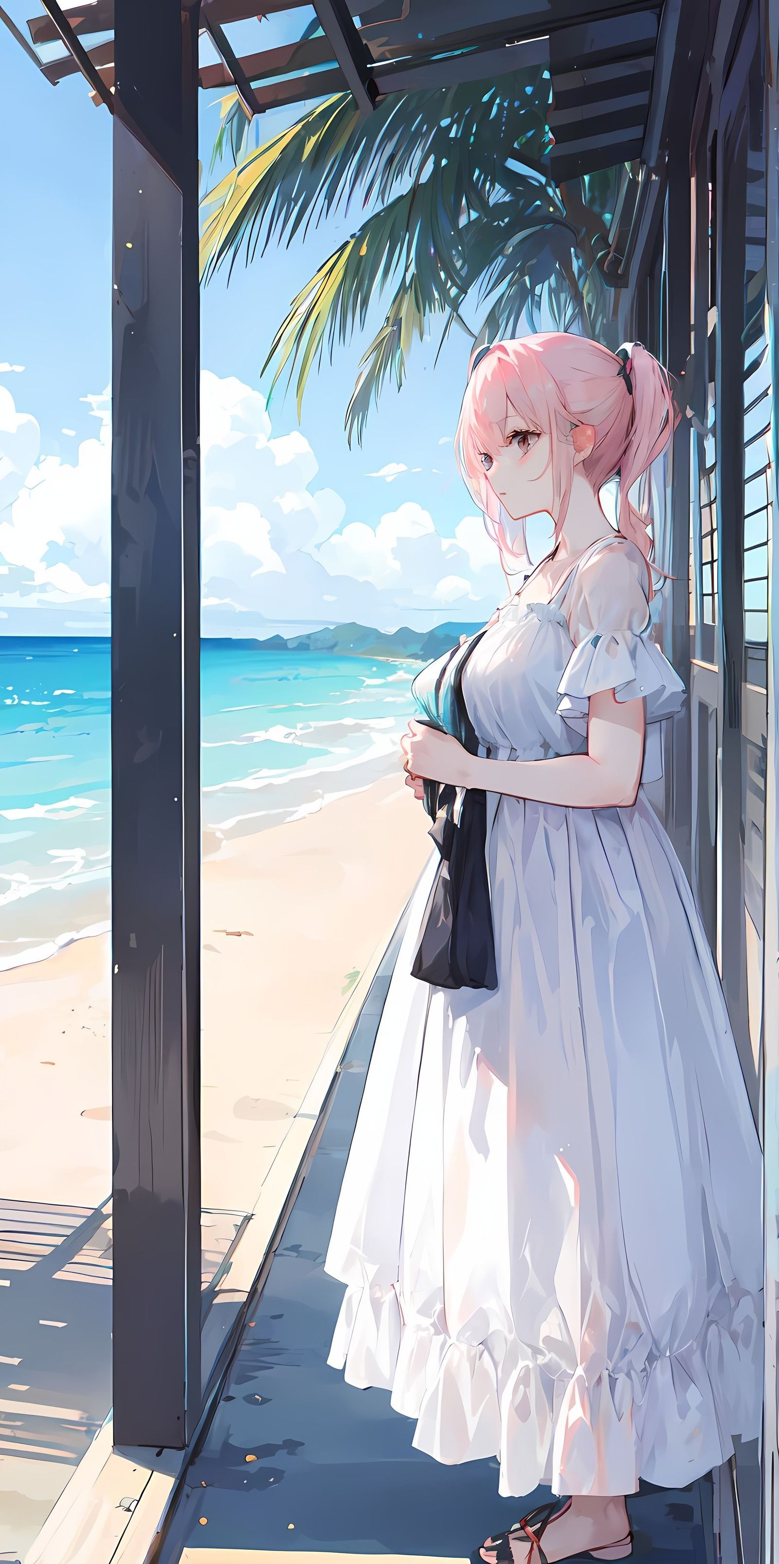 海边插画图片壁纸
