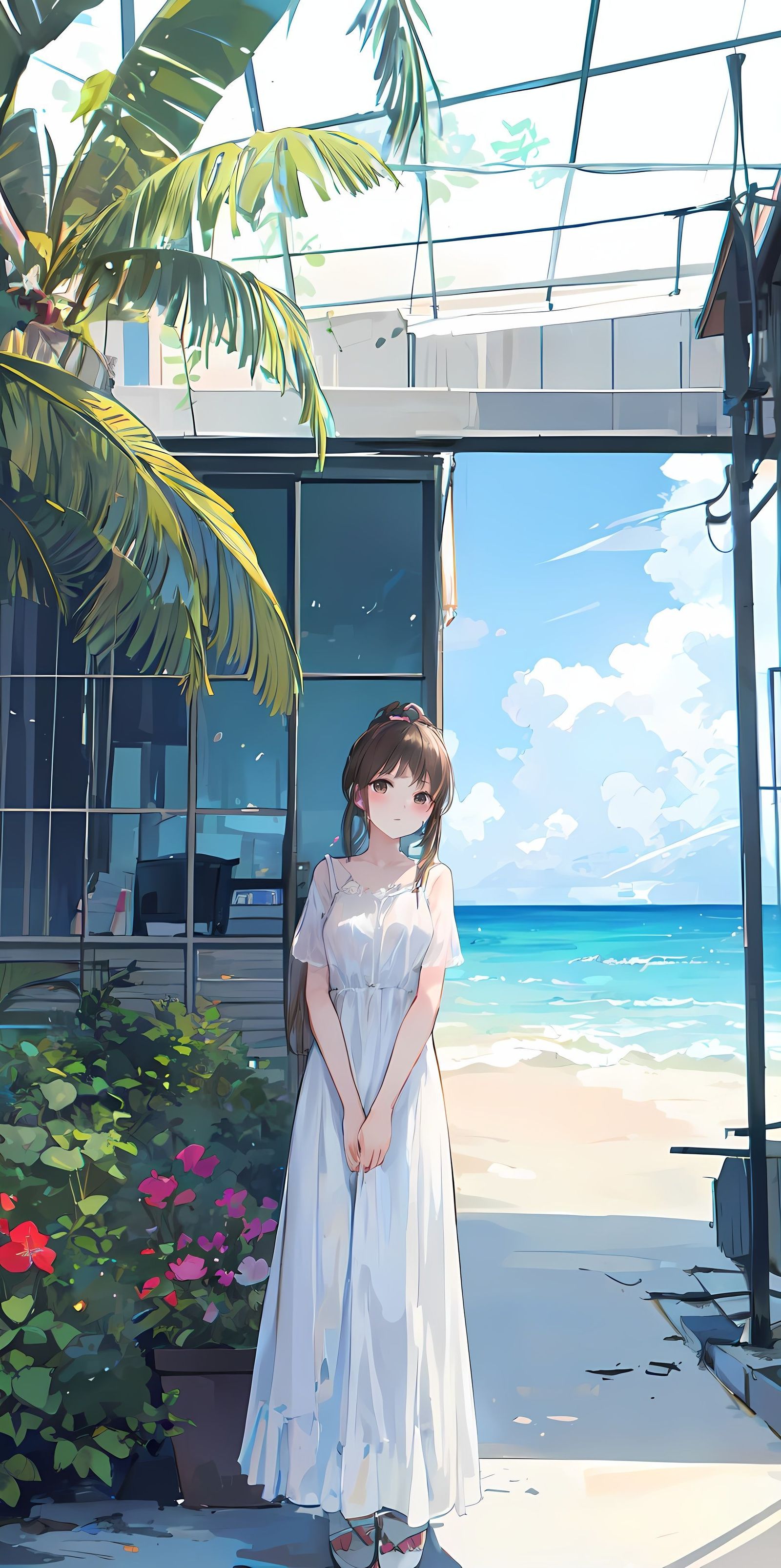 海边插画图片壁纸