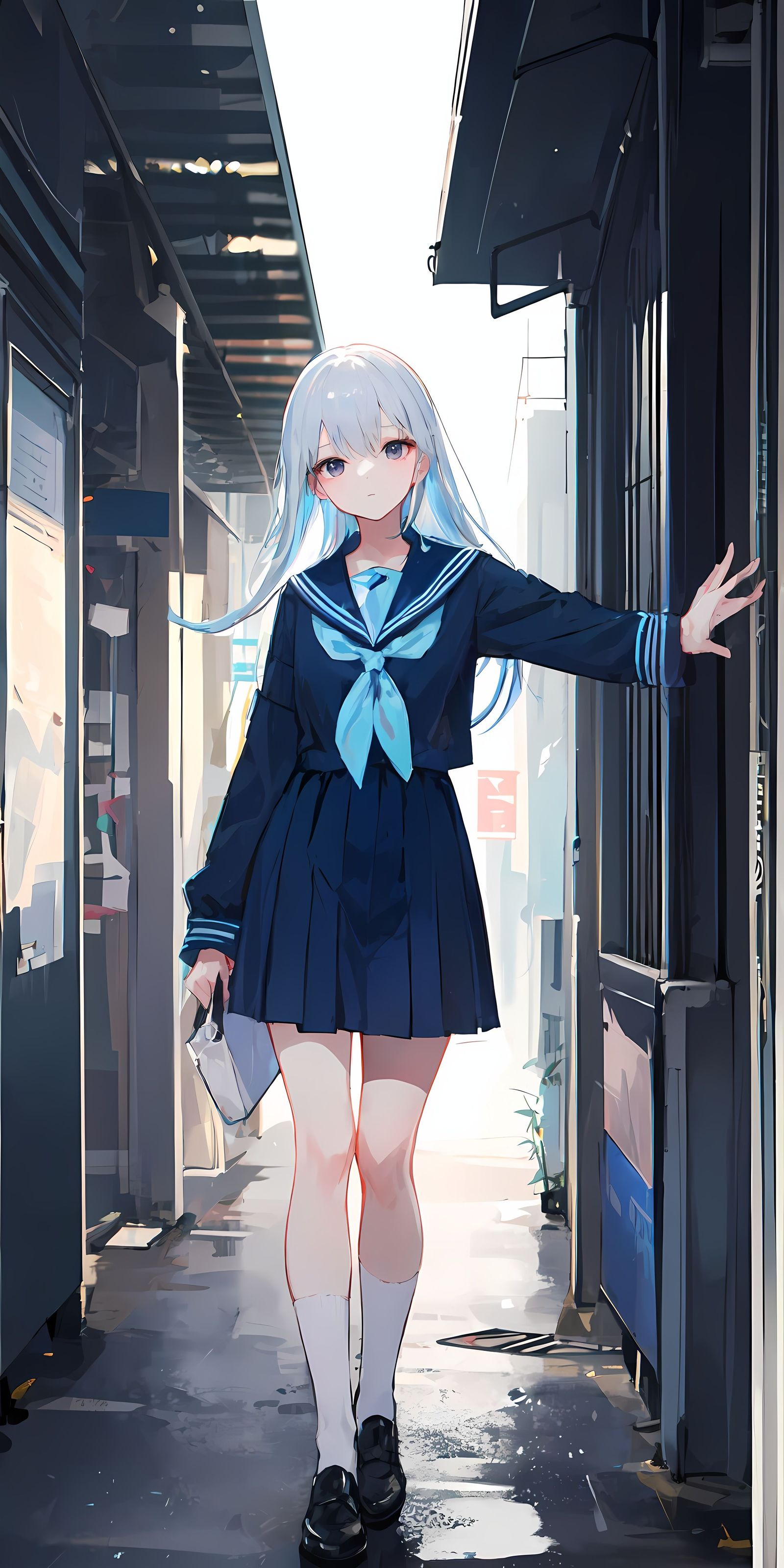 路旁插画图片壁纸