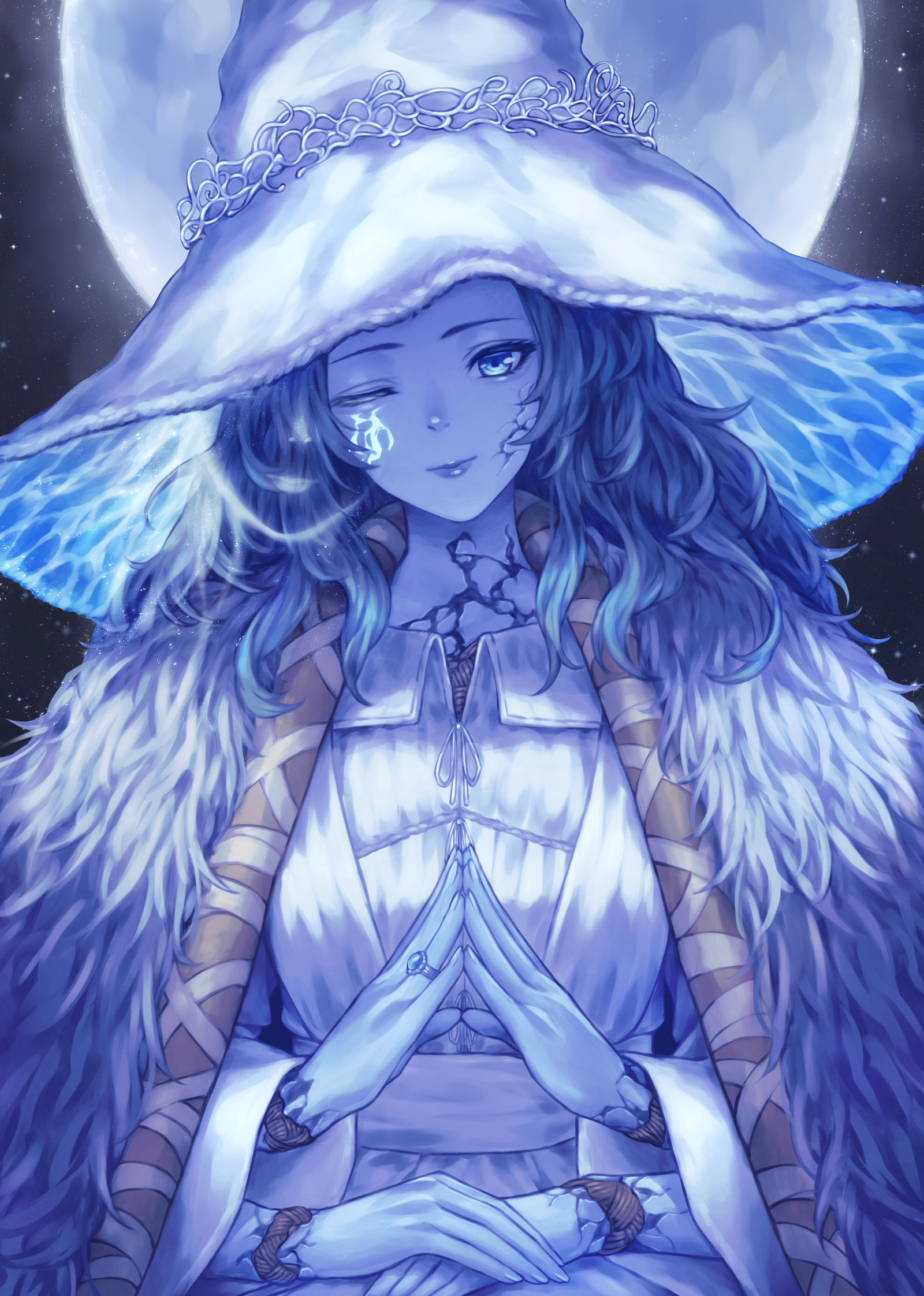 暗月の魔女插画图片壁纸