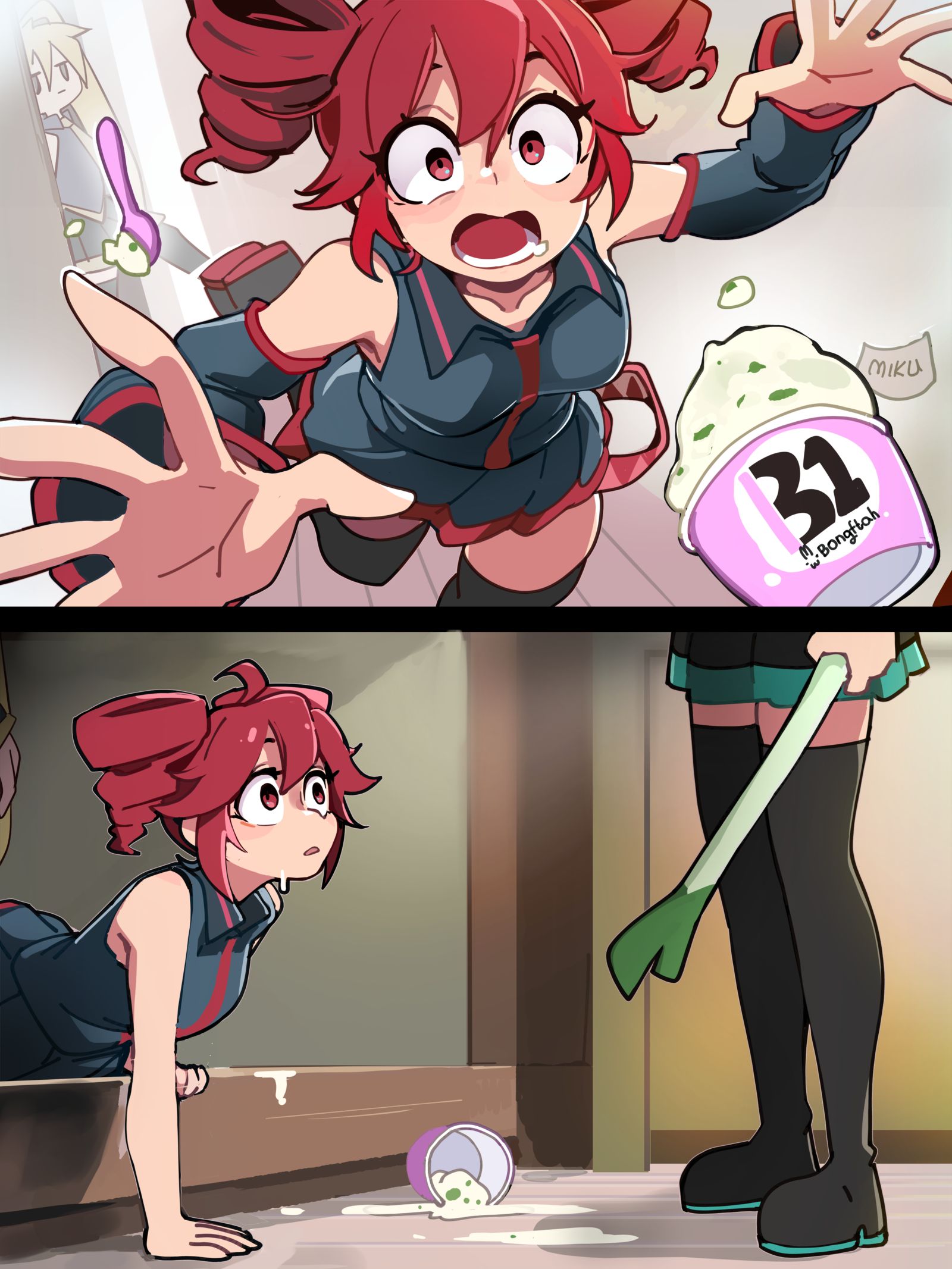 転ぶ插画图片壁纸