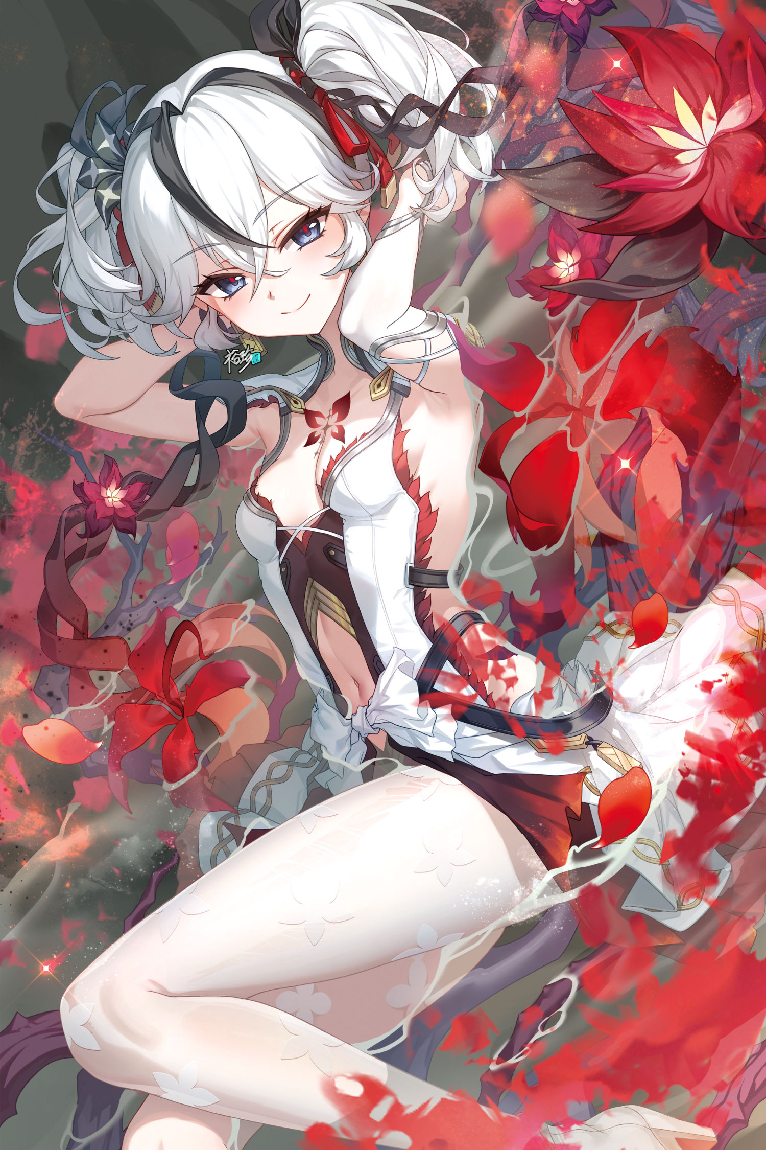 ツバキ(Camellya)插画图片壁纸