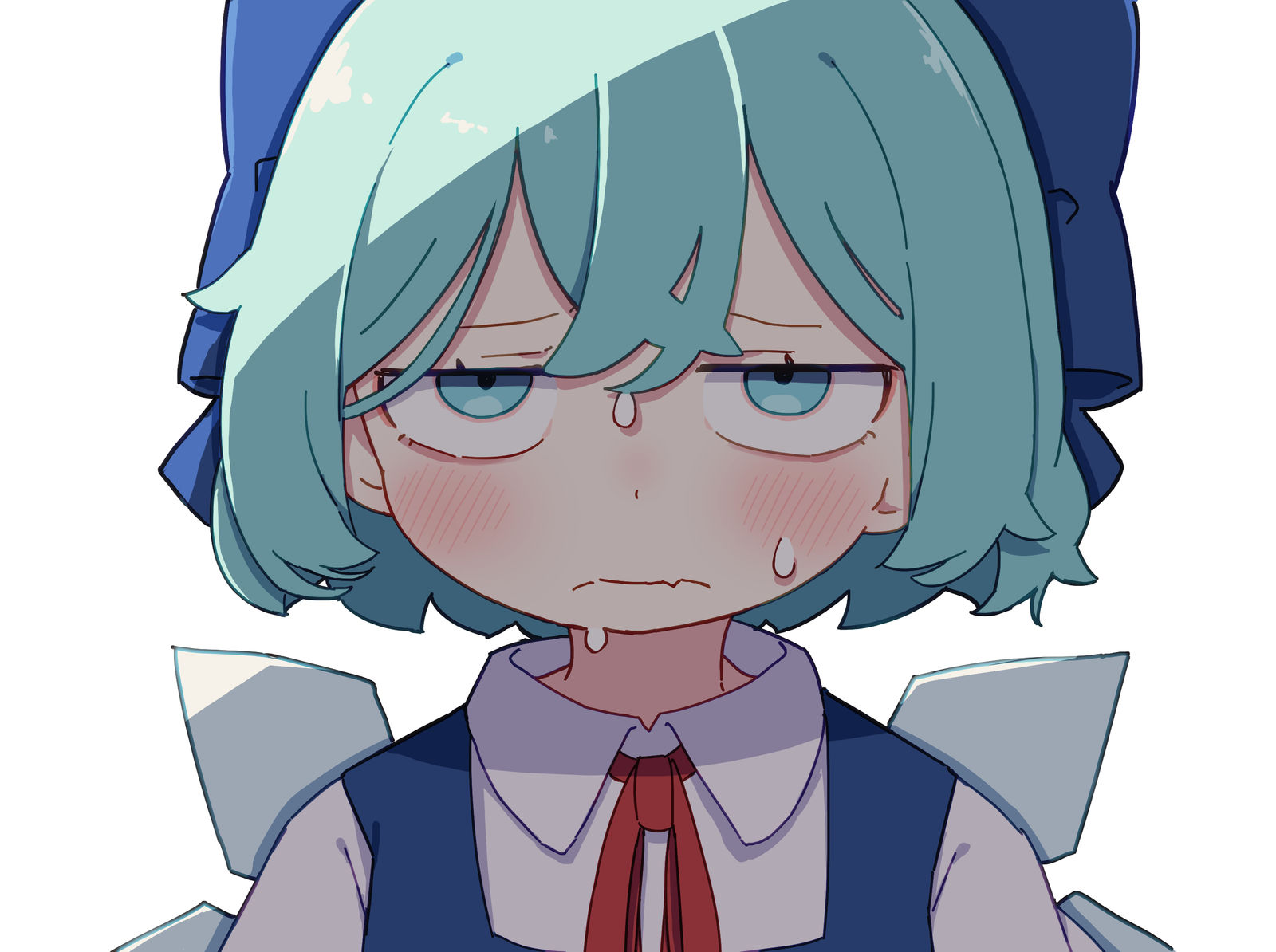 濡れチルノ插画图片壁纸