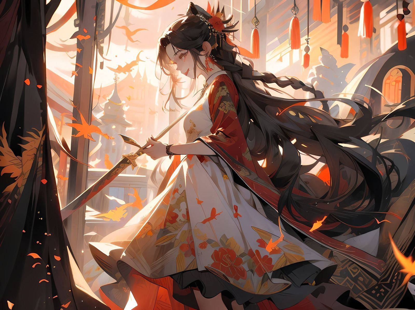 沐羽插画图片壁纸
