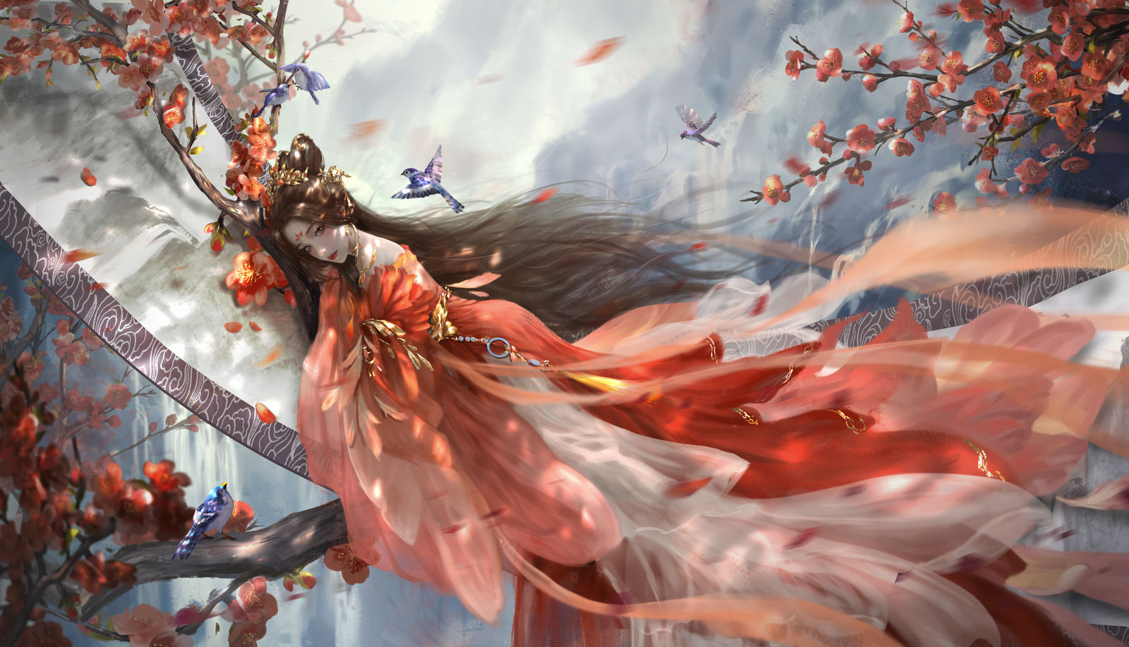 火灵儿插画插画图片壁纸