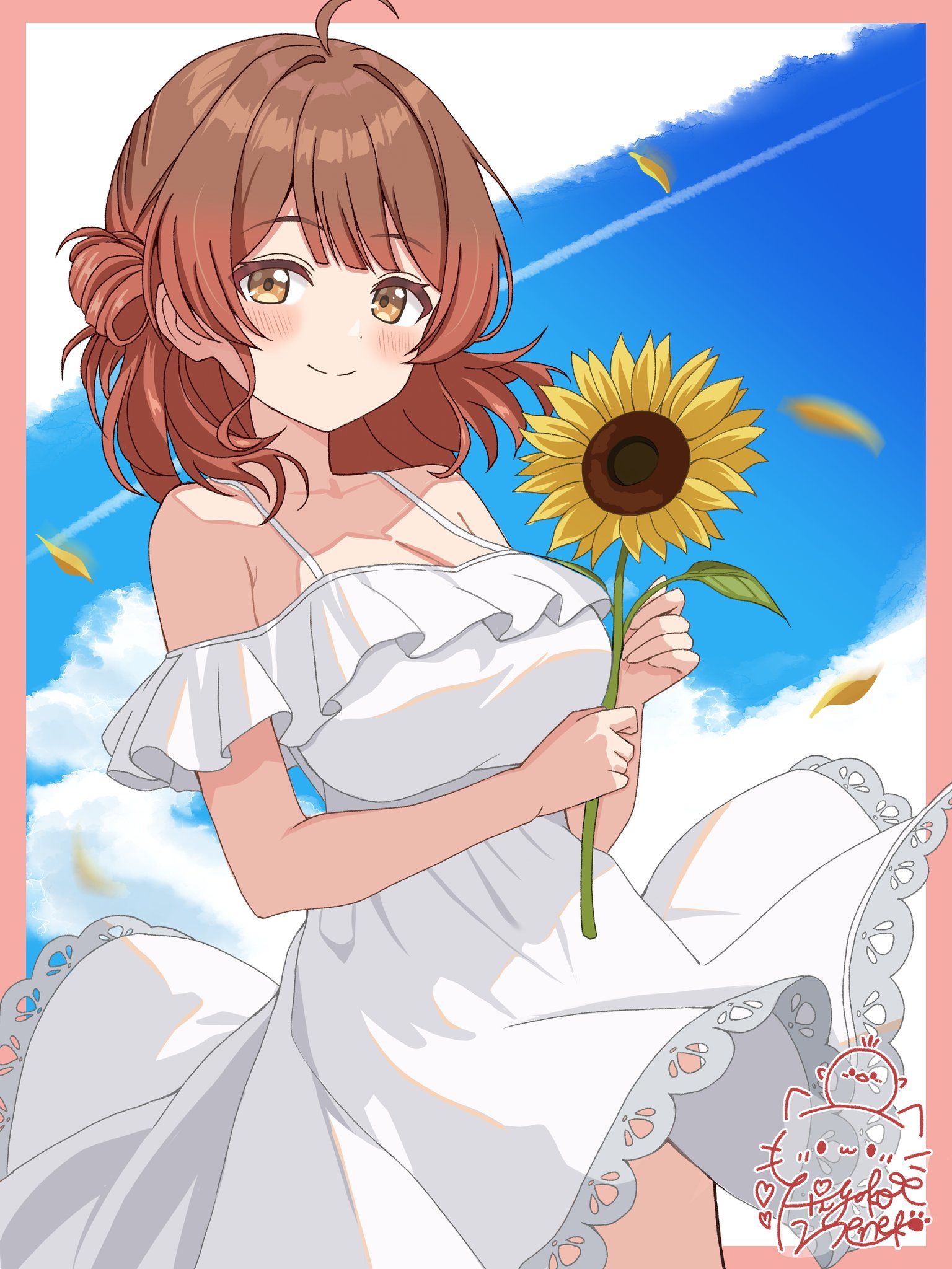 白ワンピ佑芽ちゃん